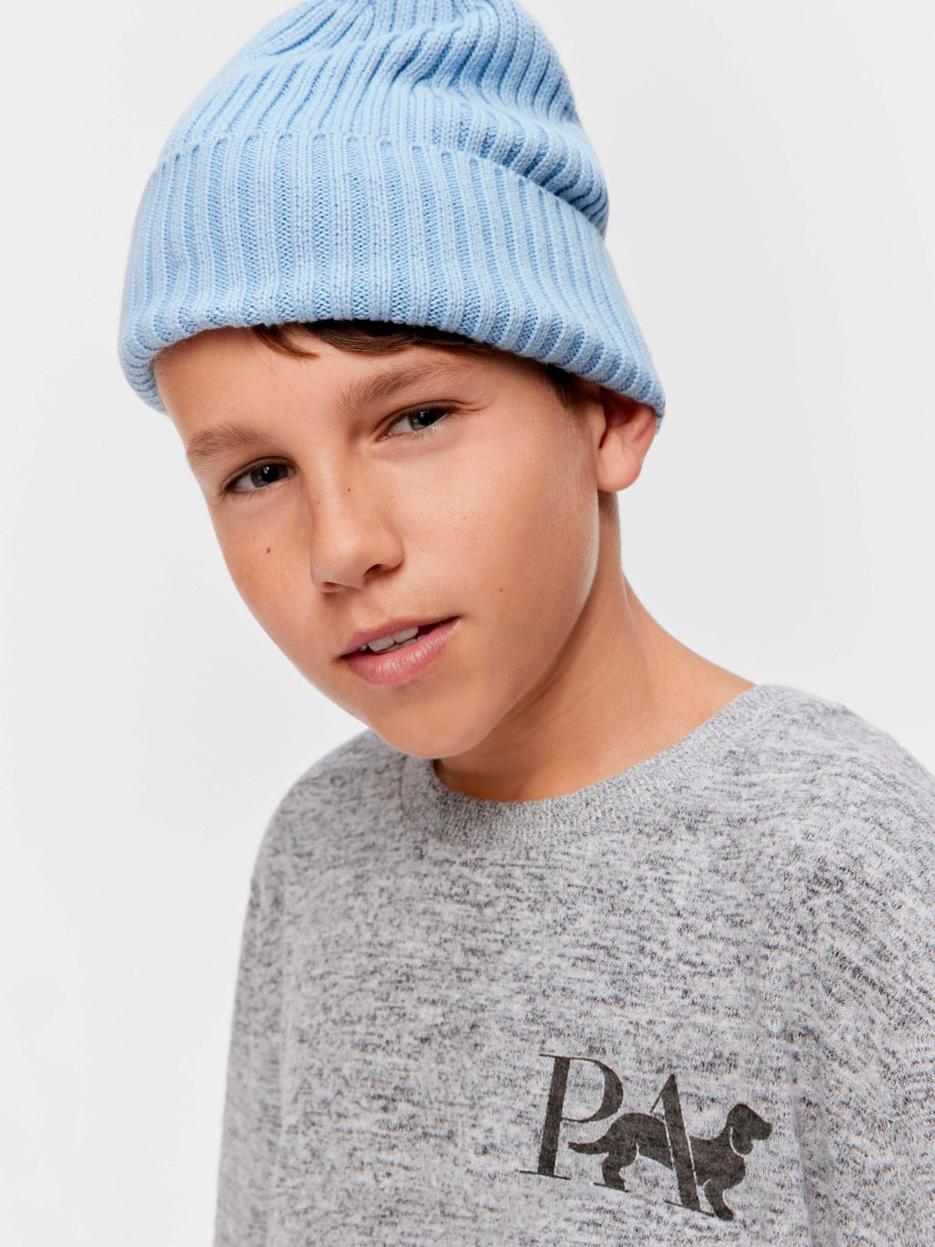 Boys Fuzzy Grey Pj Set grey image 0