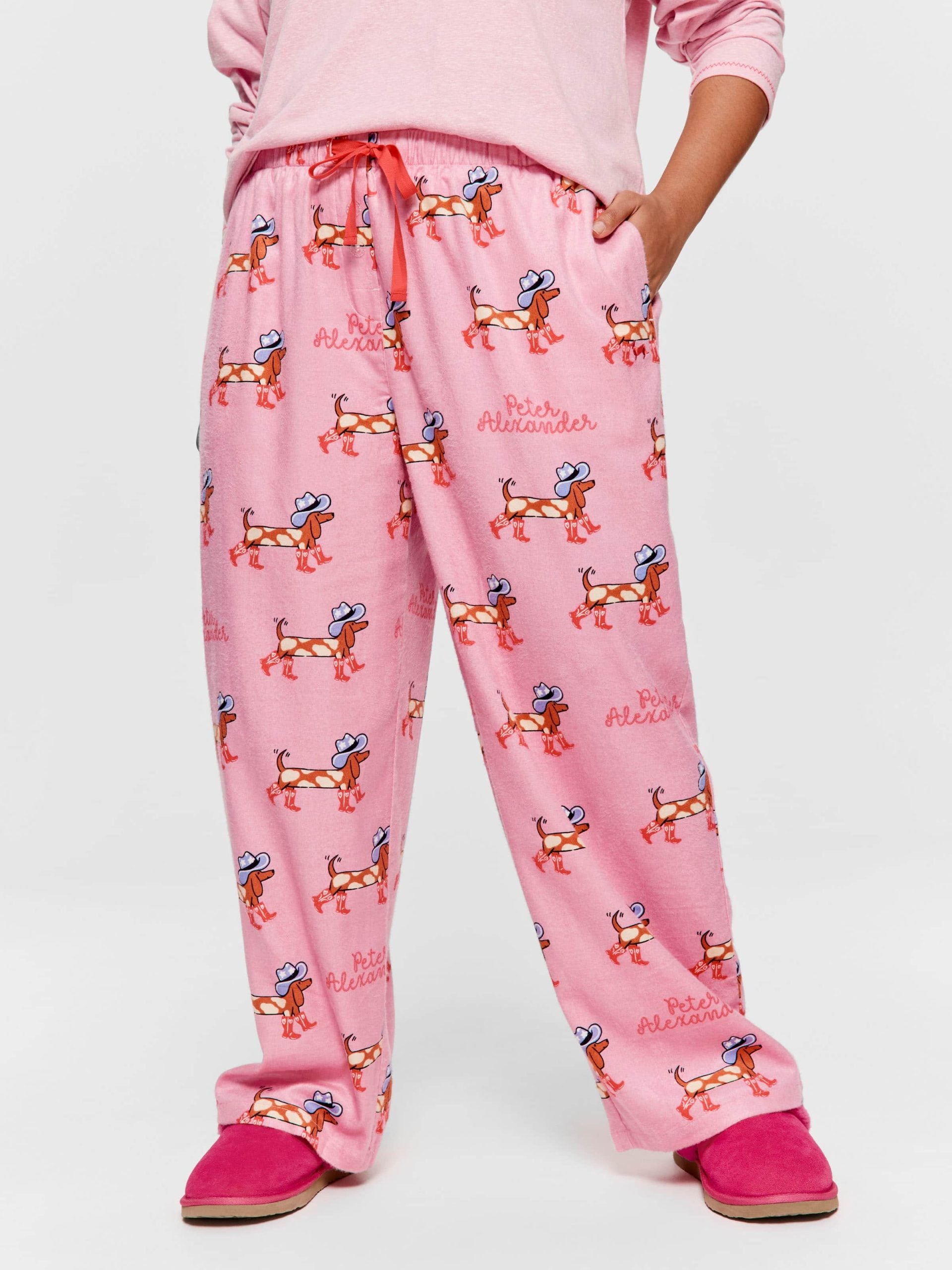 P.A. Plus Cowdog Bamboo Flannelette Classic Pj Pant Multi image 1