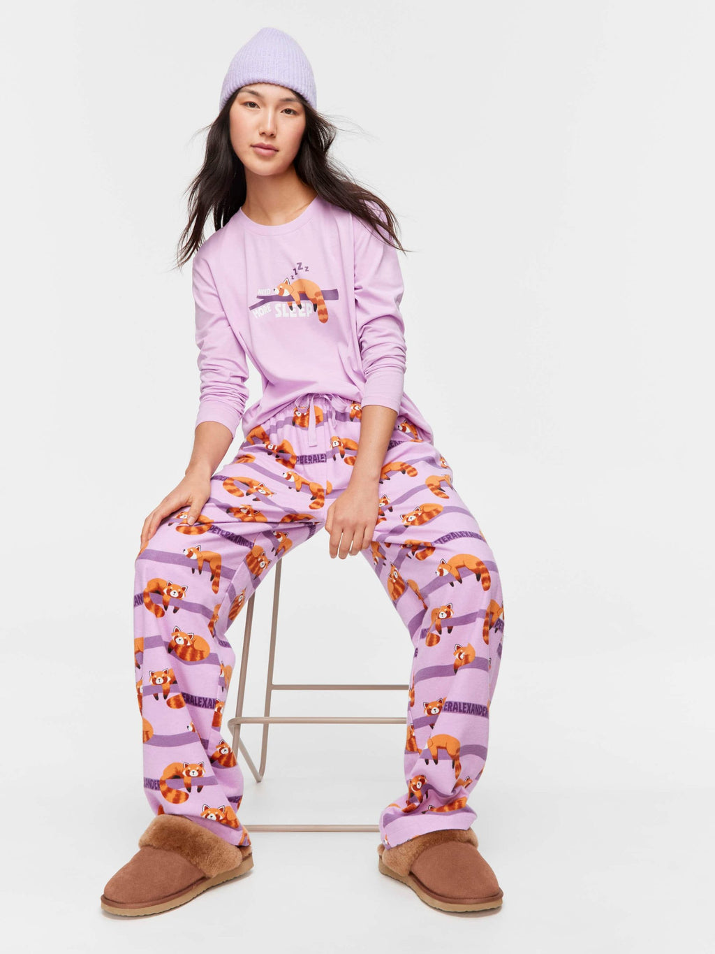 Red Panda Classic Flannelette Pj Pant multi image 0