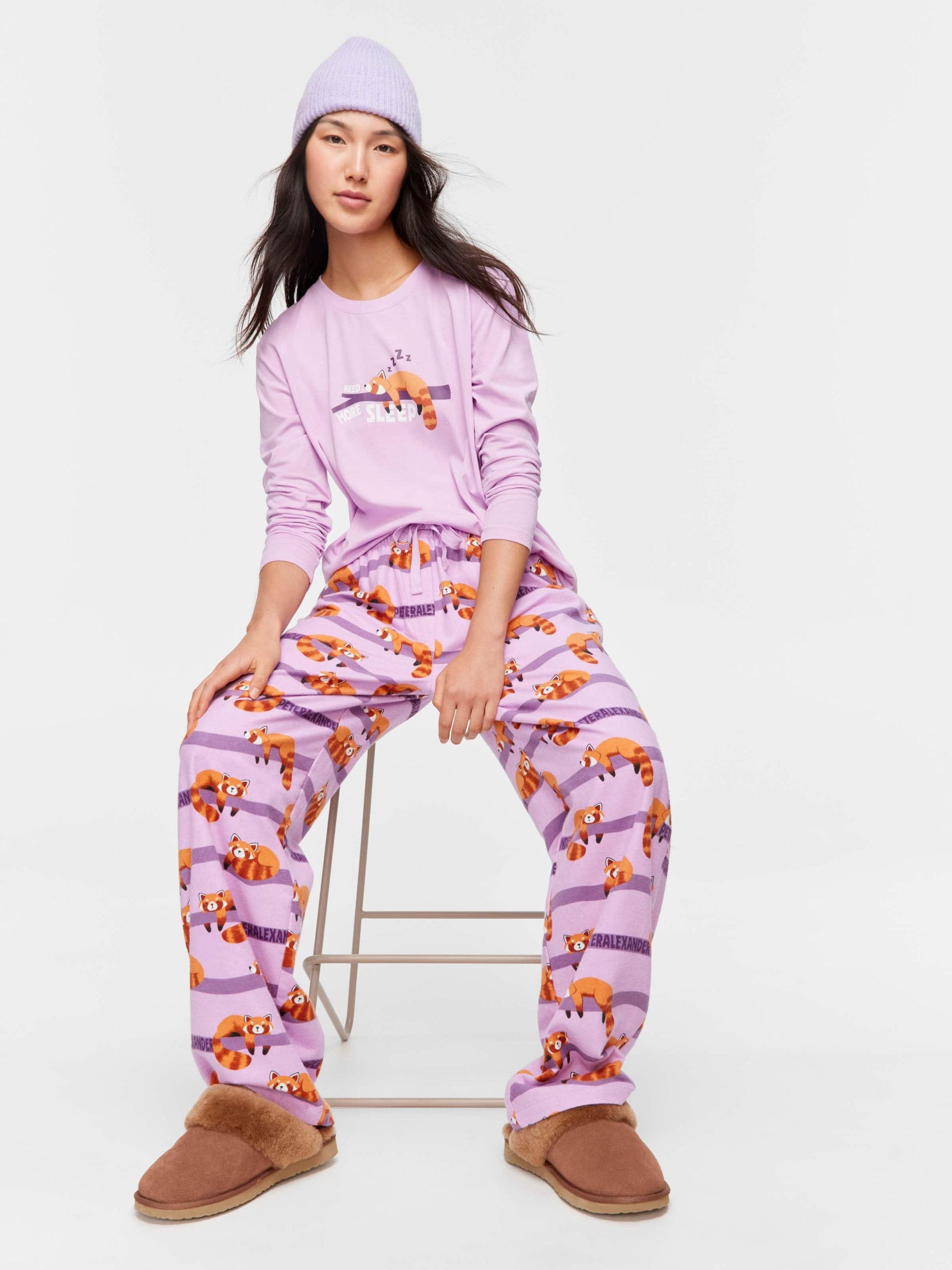Red Panda Classic Flannelette Pj Pant multi image 0