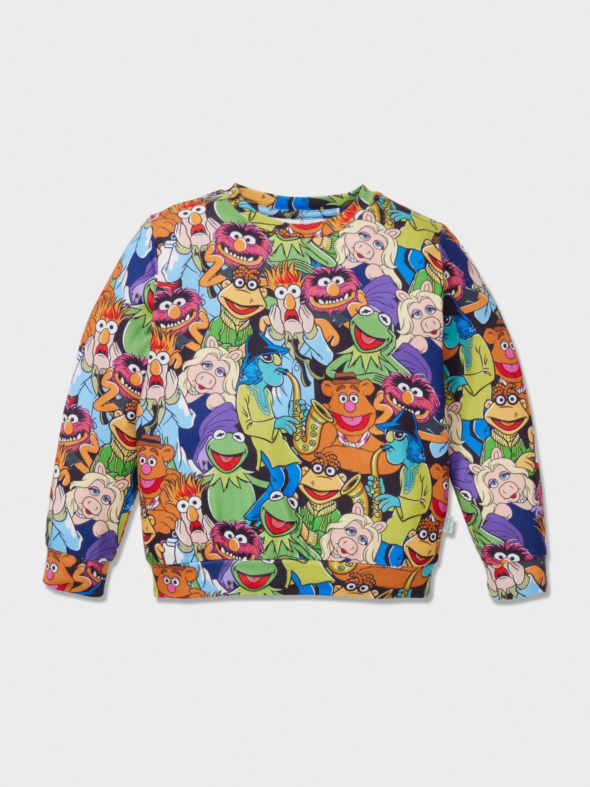 Jnr Kids Muppet Print Plush Long Pj Set multi image 2