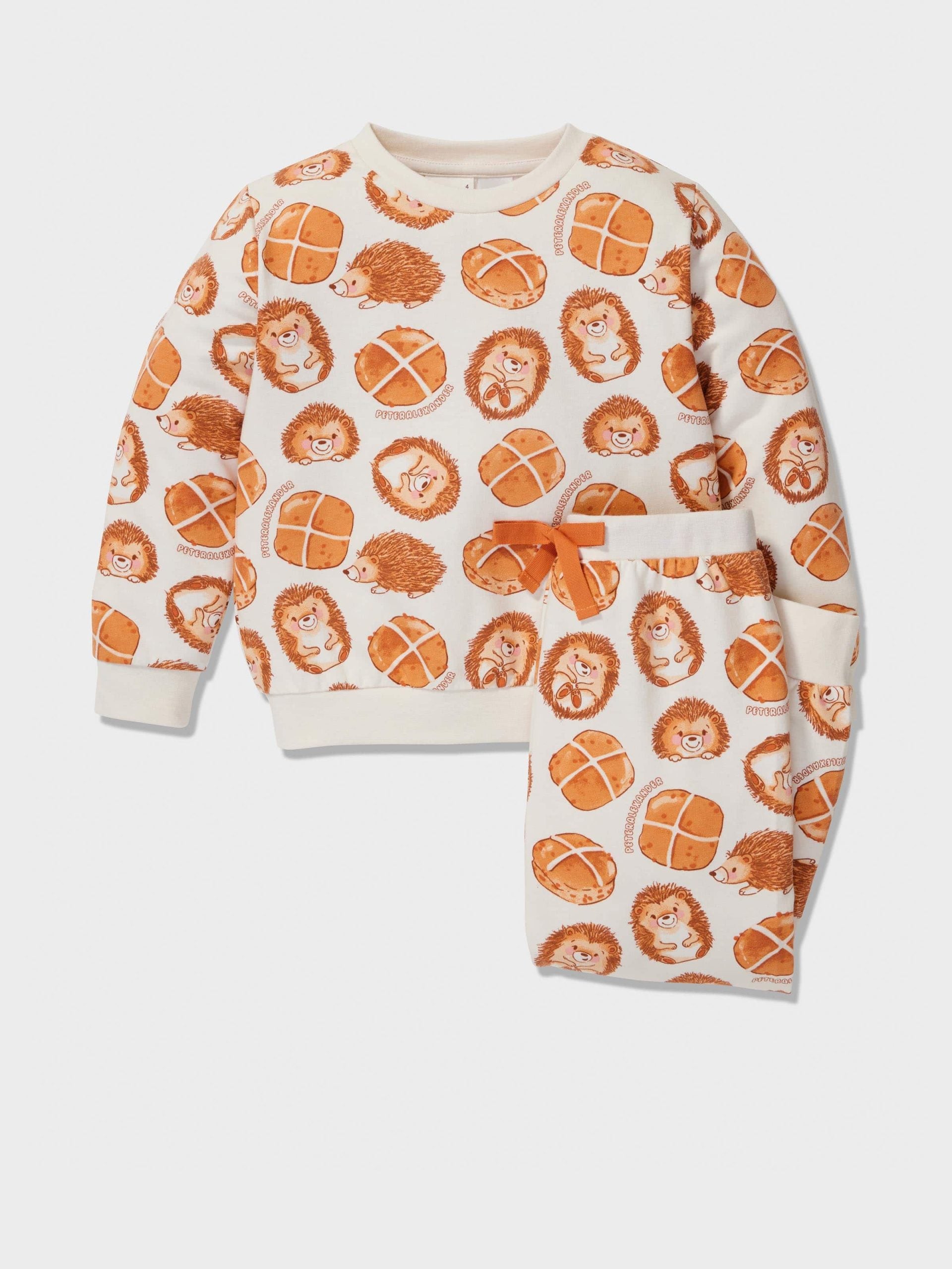 Jnr Kids Hot Cross Buns Long Pj Set multi image 0