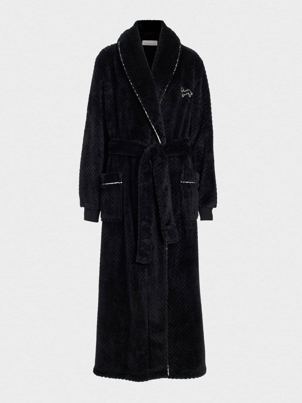 Peters Black Jacquard Full Length Gown black image 4