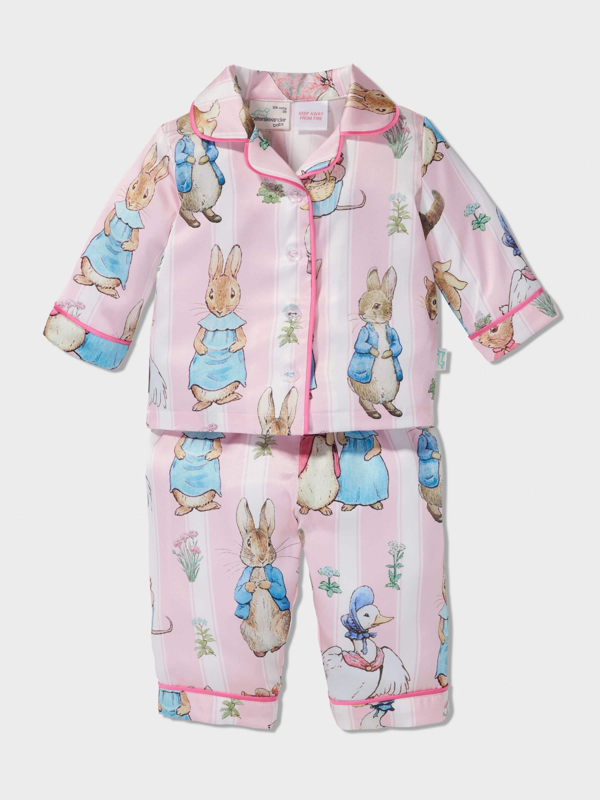 Baby Peter Rabbit Satin Classic Pj Set multi image 2