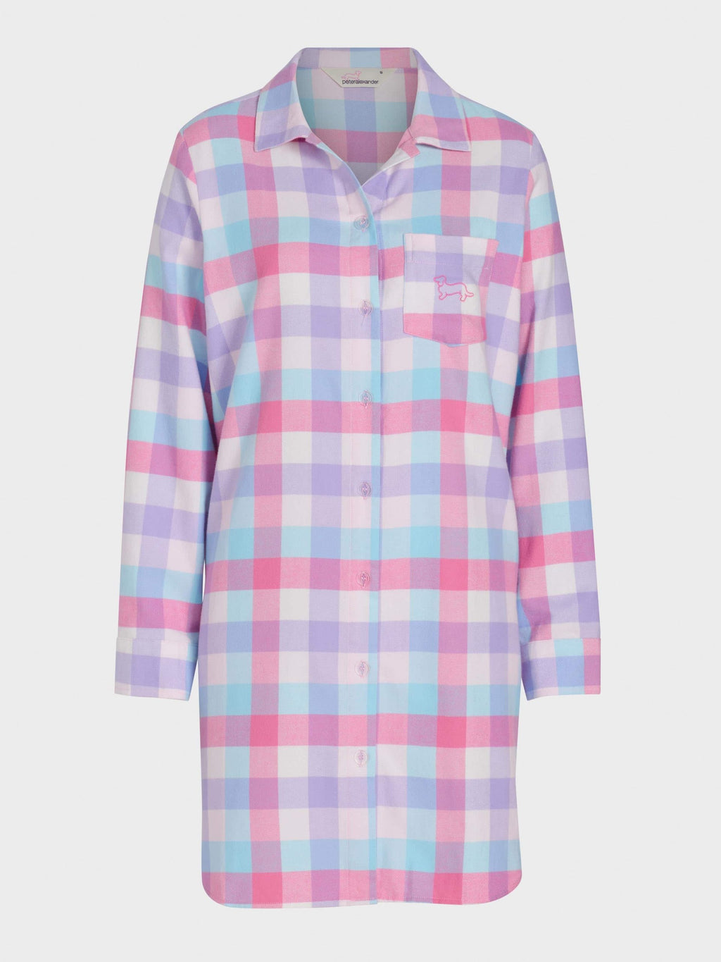 Check Classic Flannelette Nightshirt multi image 3