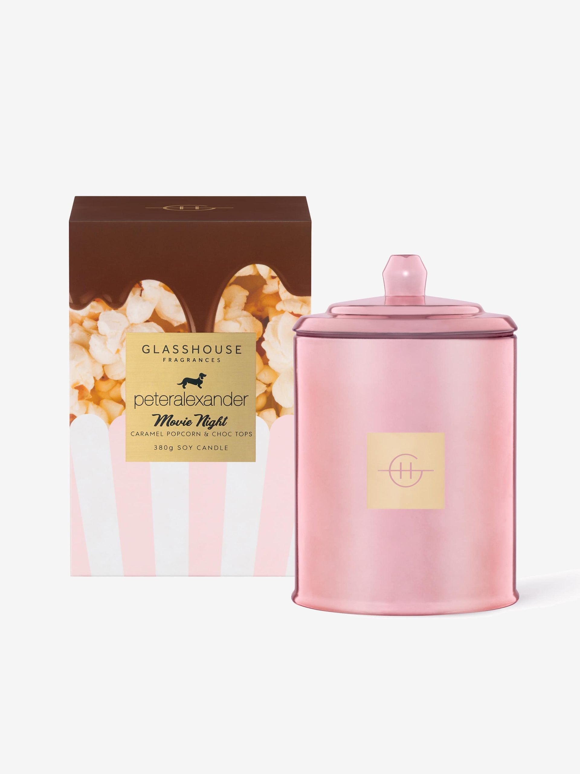 Glasshouse Fragrances Movie Night Candle 380G multi image 0
