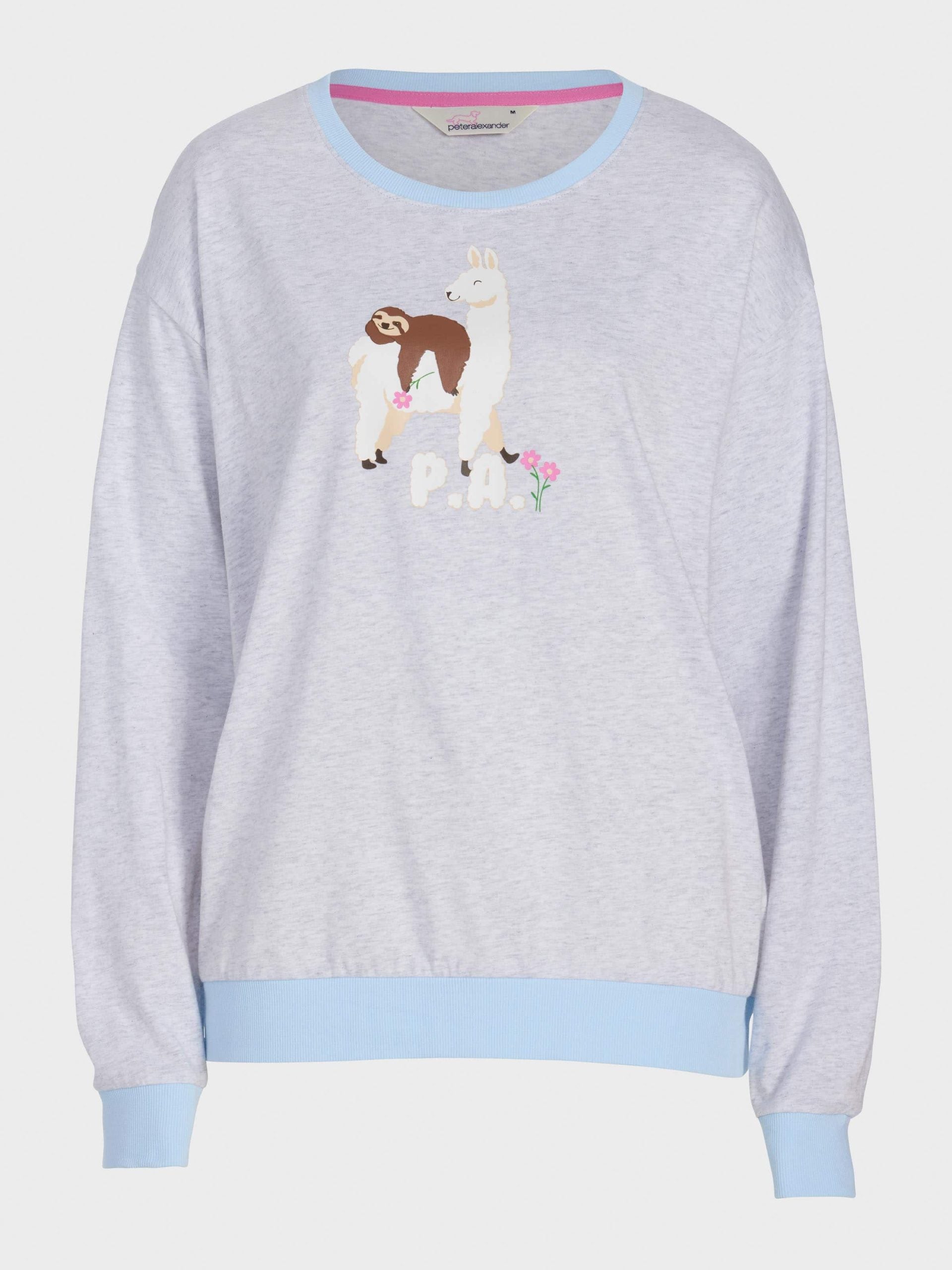 Llama Sloth Sweater greymarle image 3
