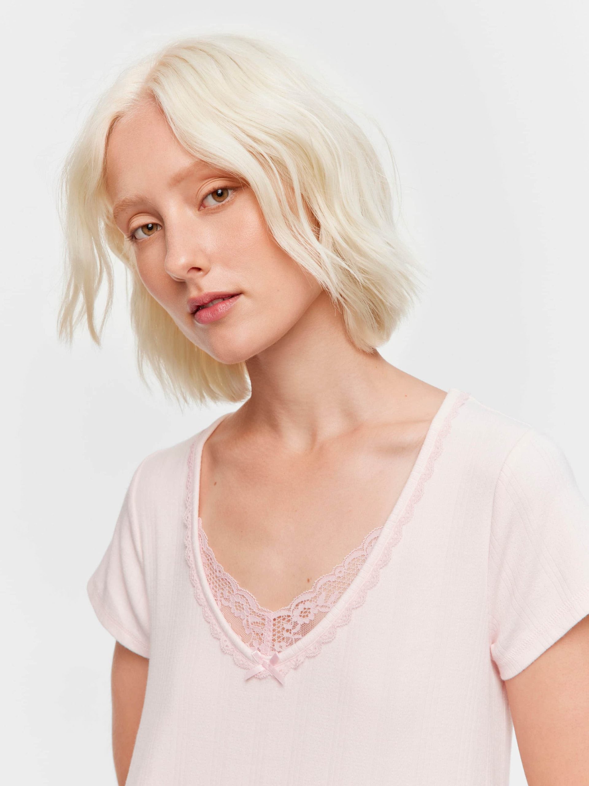 Pretty Pointelle Nightie pink image 0