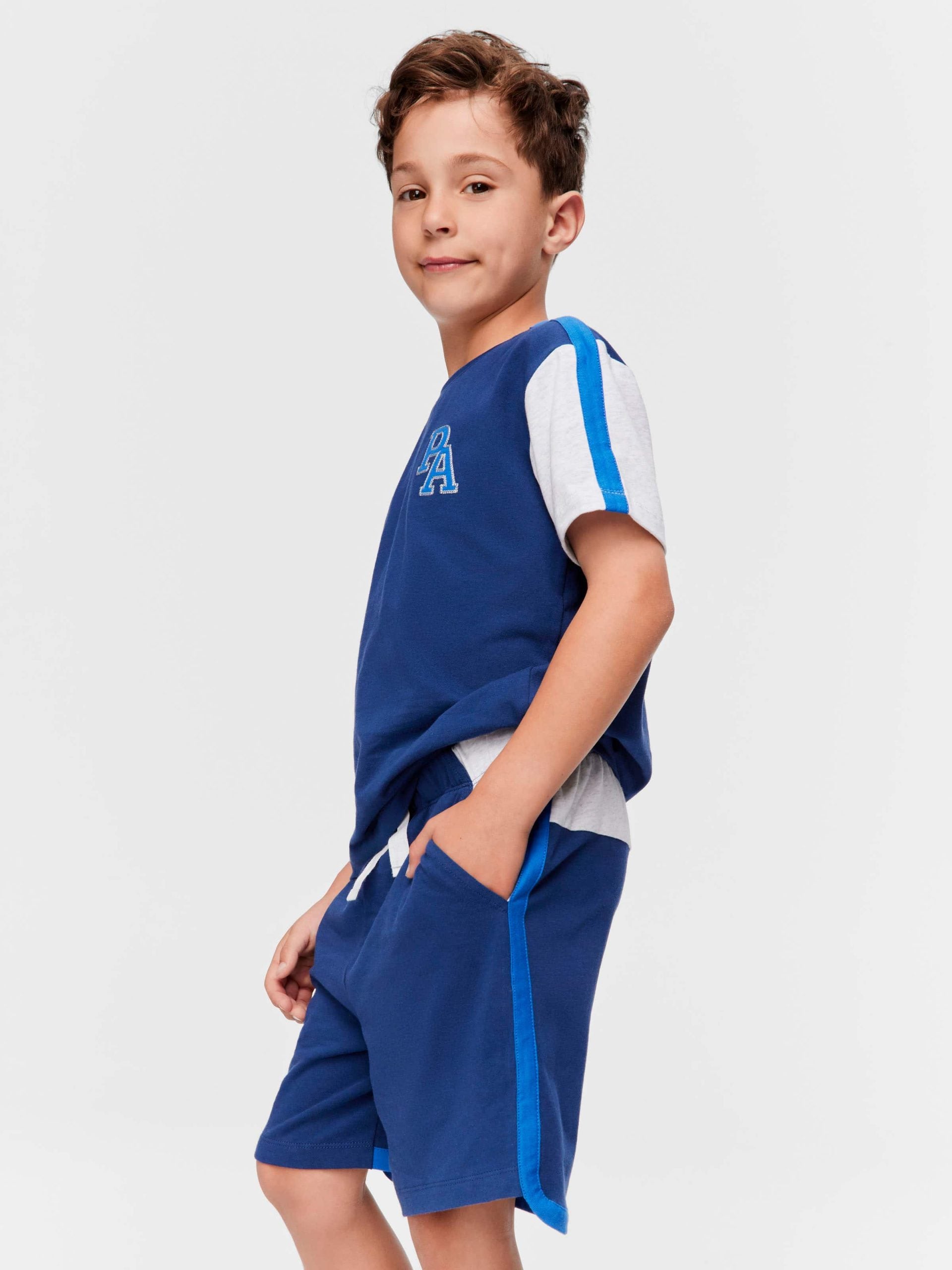 Jnr Boys Sporty P.A. Pj Set multi image 0