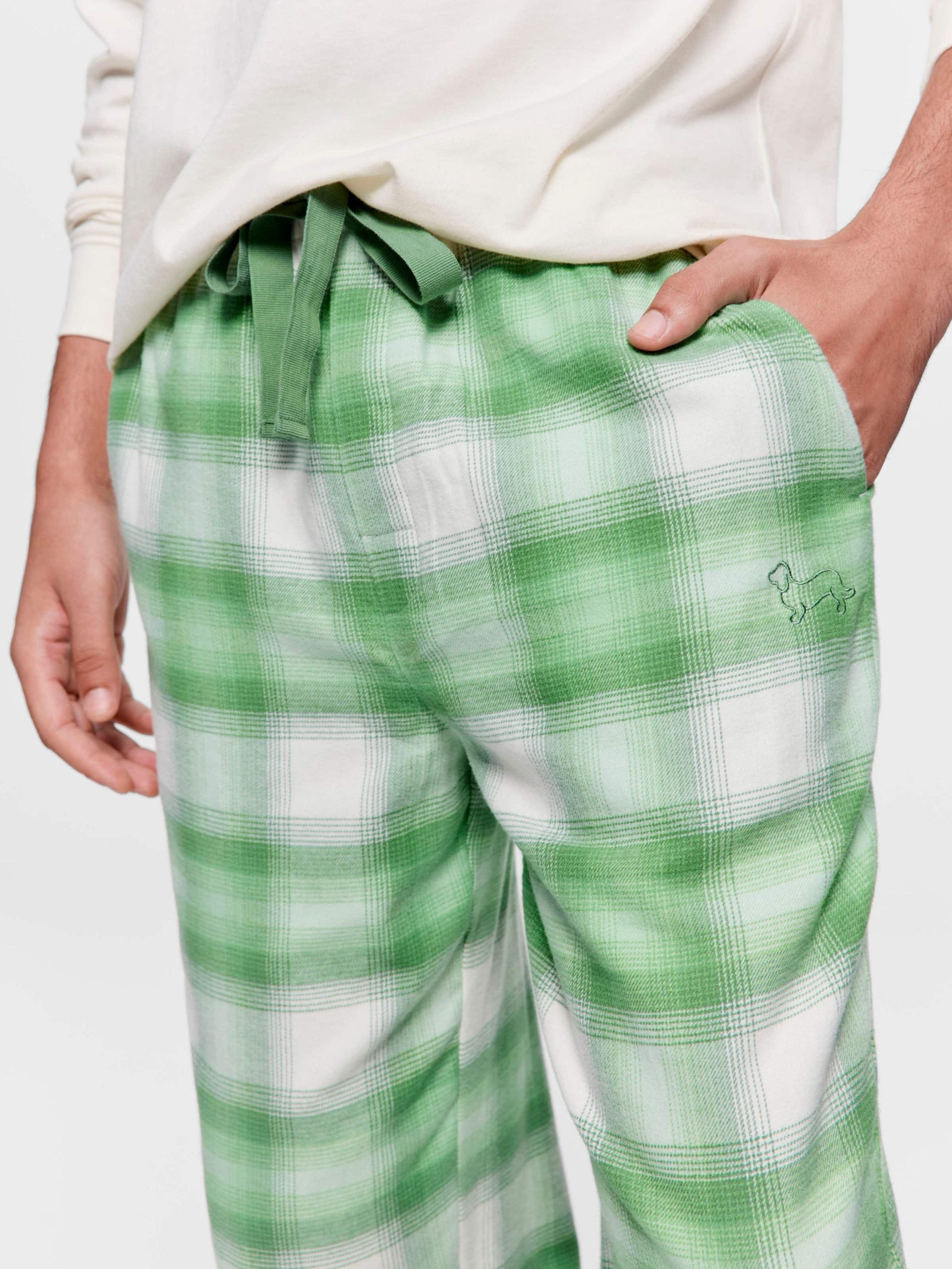 Green Check Flannelette Classic Pj Pant green image 1