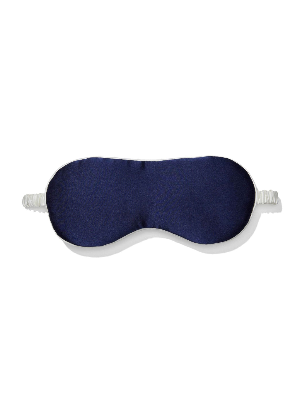 Navy Mulberry Silk Pj Set With Eye Mask navy image 5