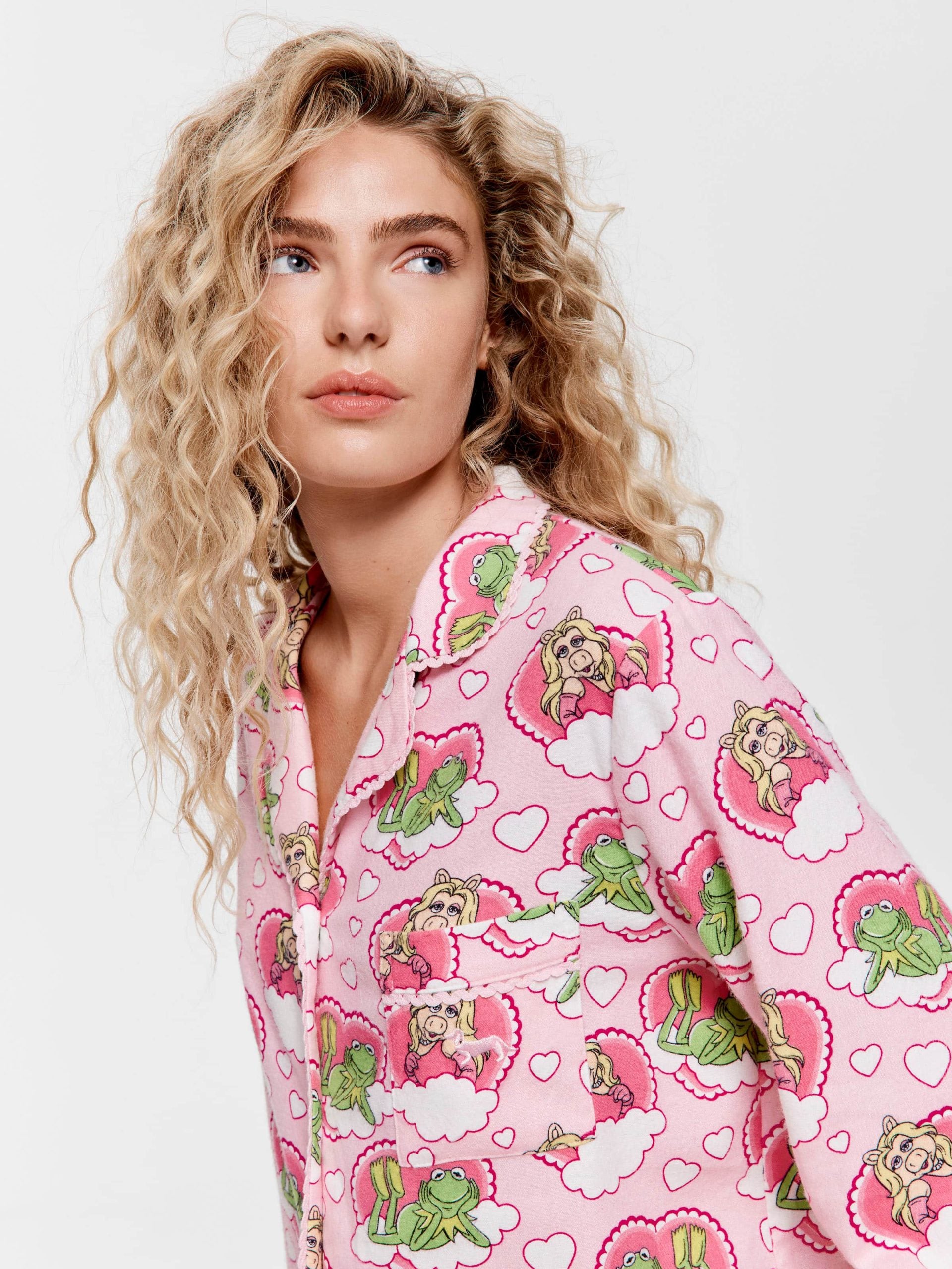 Miss Piggy & Kermit Bamboo Flannelette Pj Set multi image 2