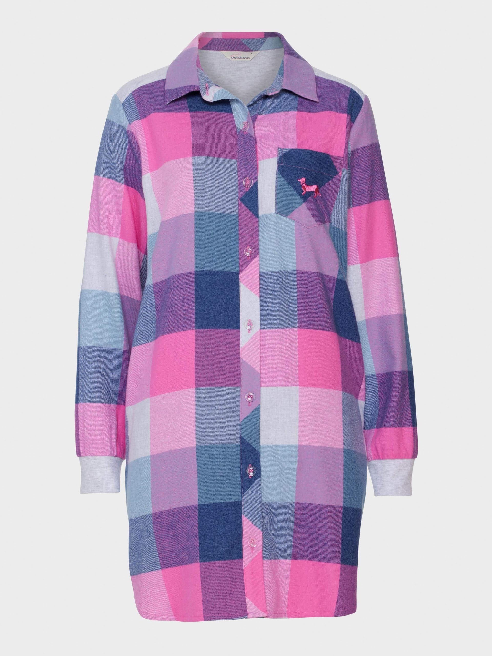 Buffalo Check Flannelette Long Sleeve Nightshirt multi image 3