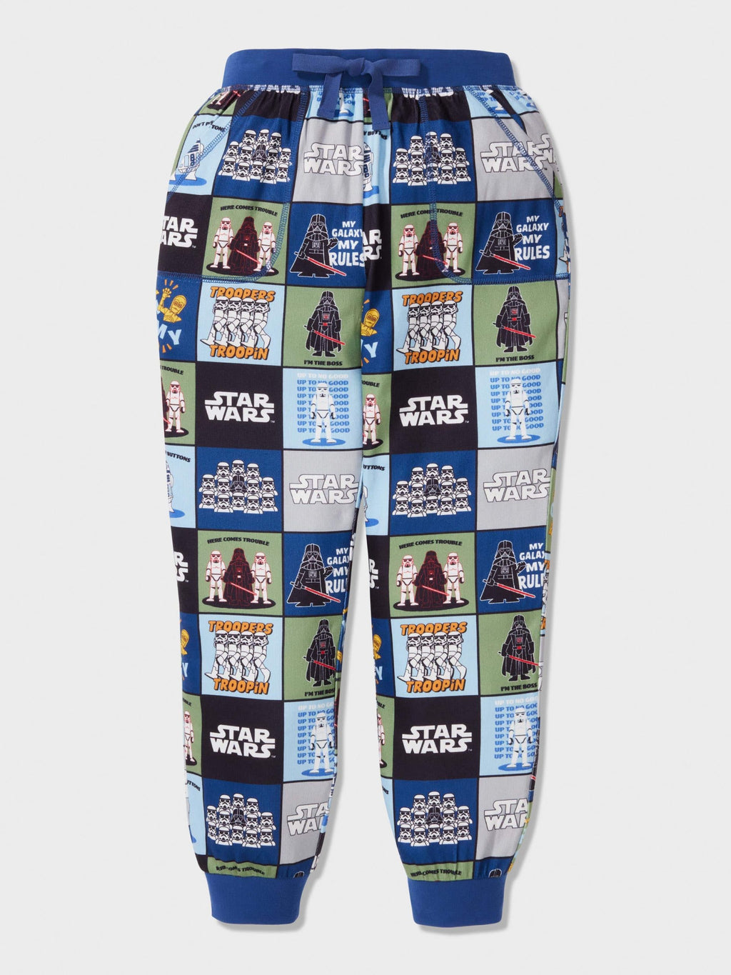 Boys Star Wars Empire Long Plush Pj Set Multi image 1