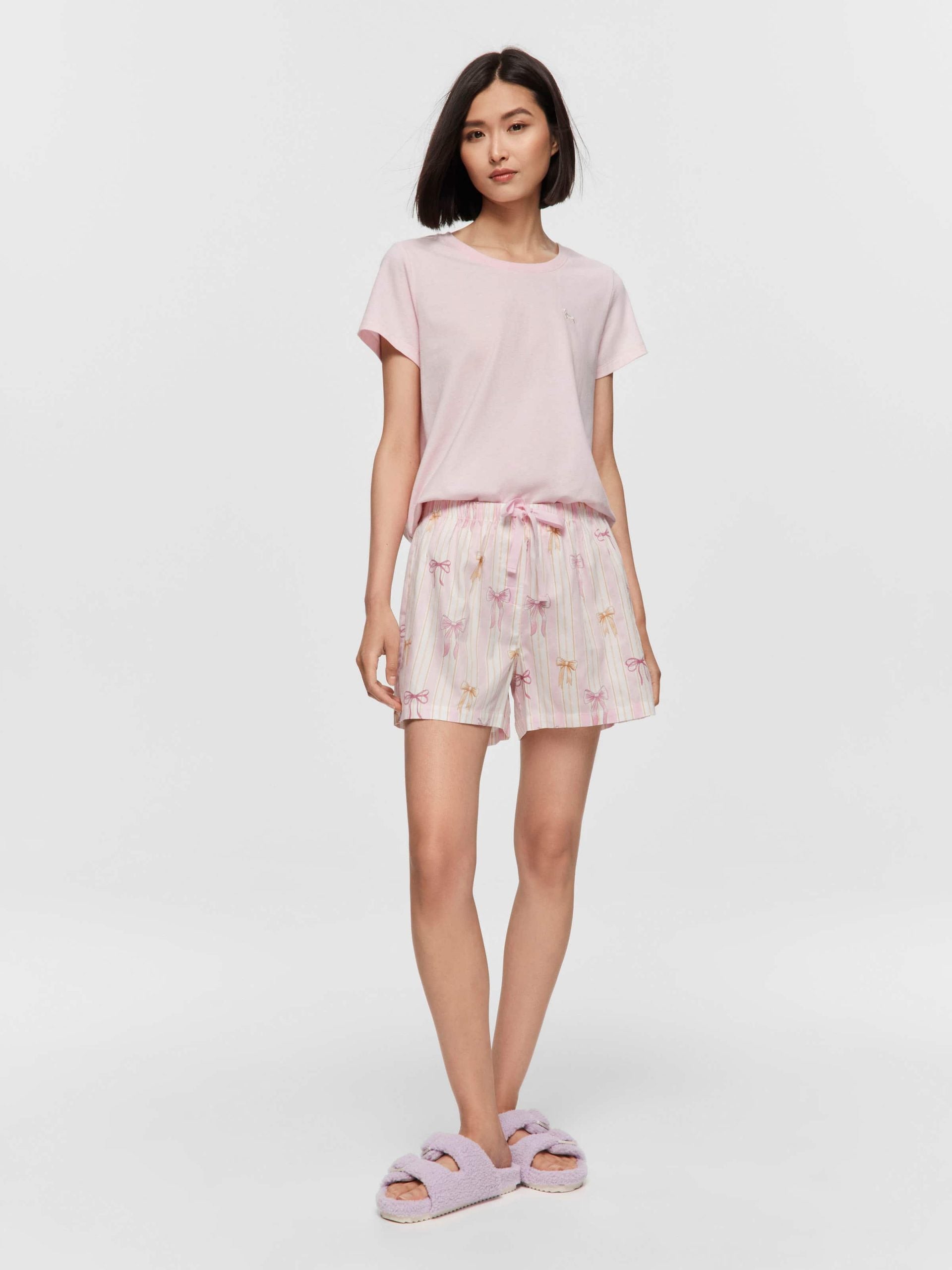 Bow Stripe Mid Short multi image 0