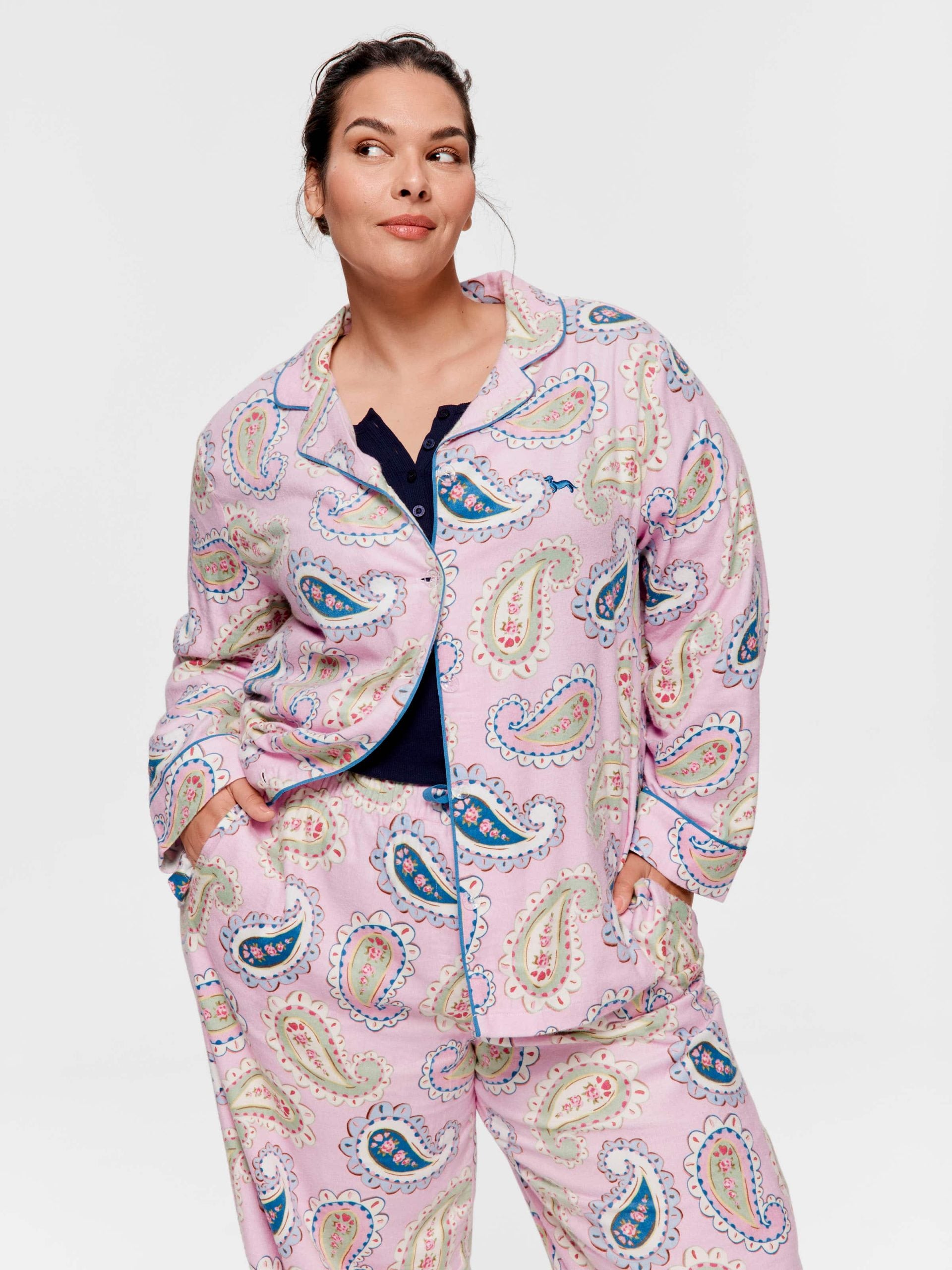 P.A. Plus Cowgirl Paisley Bamboo Flannelette Classic Pj Set Multi image 1