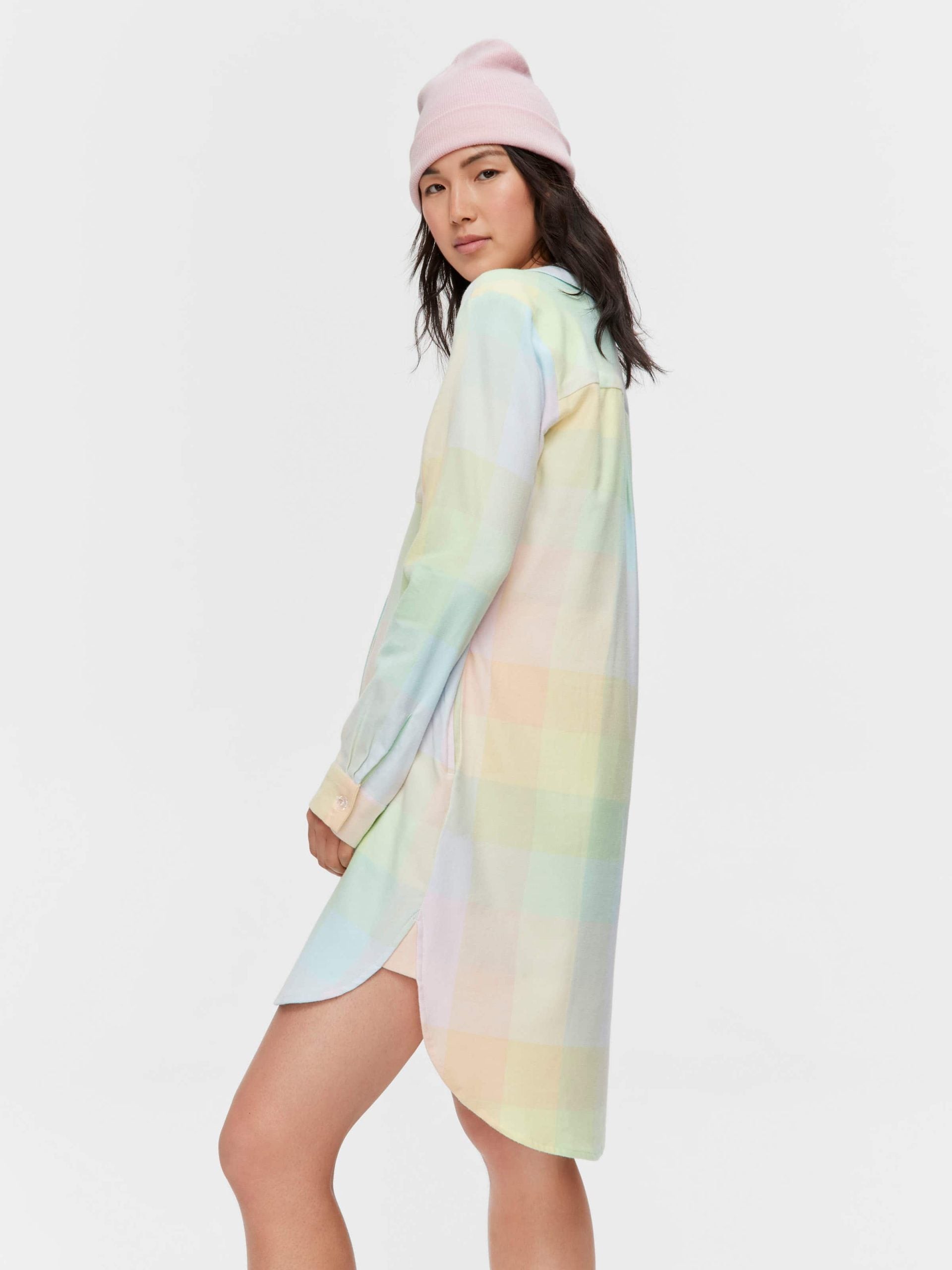 Rainbow Check Flannelette Nightshirt multi image 2