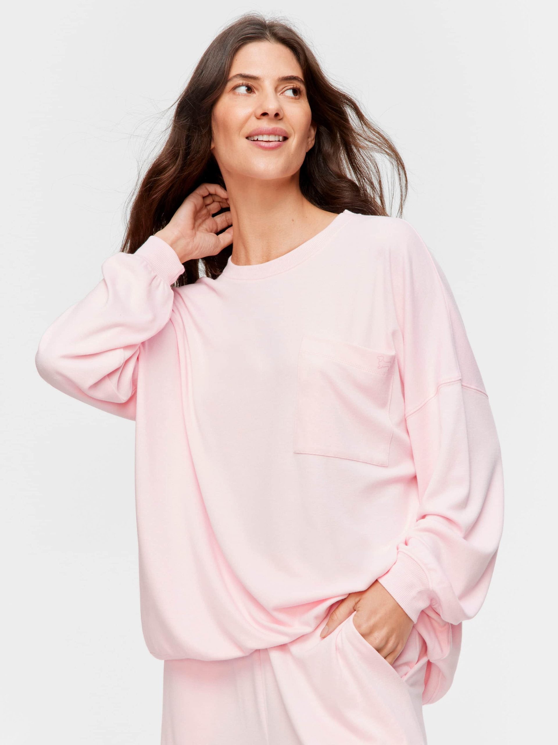 Pink Oversized Sweater palepink image 0