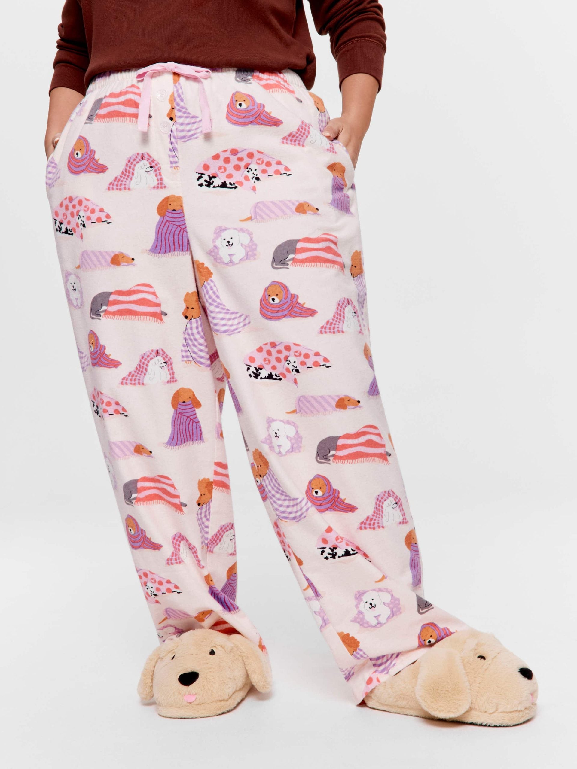 P.A. Plus Blanket Dogs Classic Flannelette Pj Pant Multi image 2