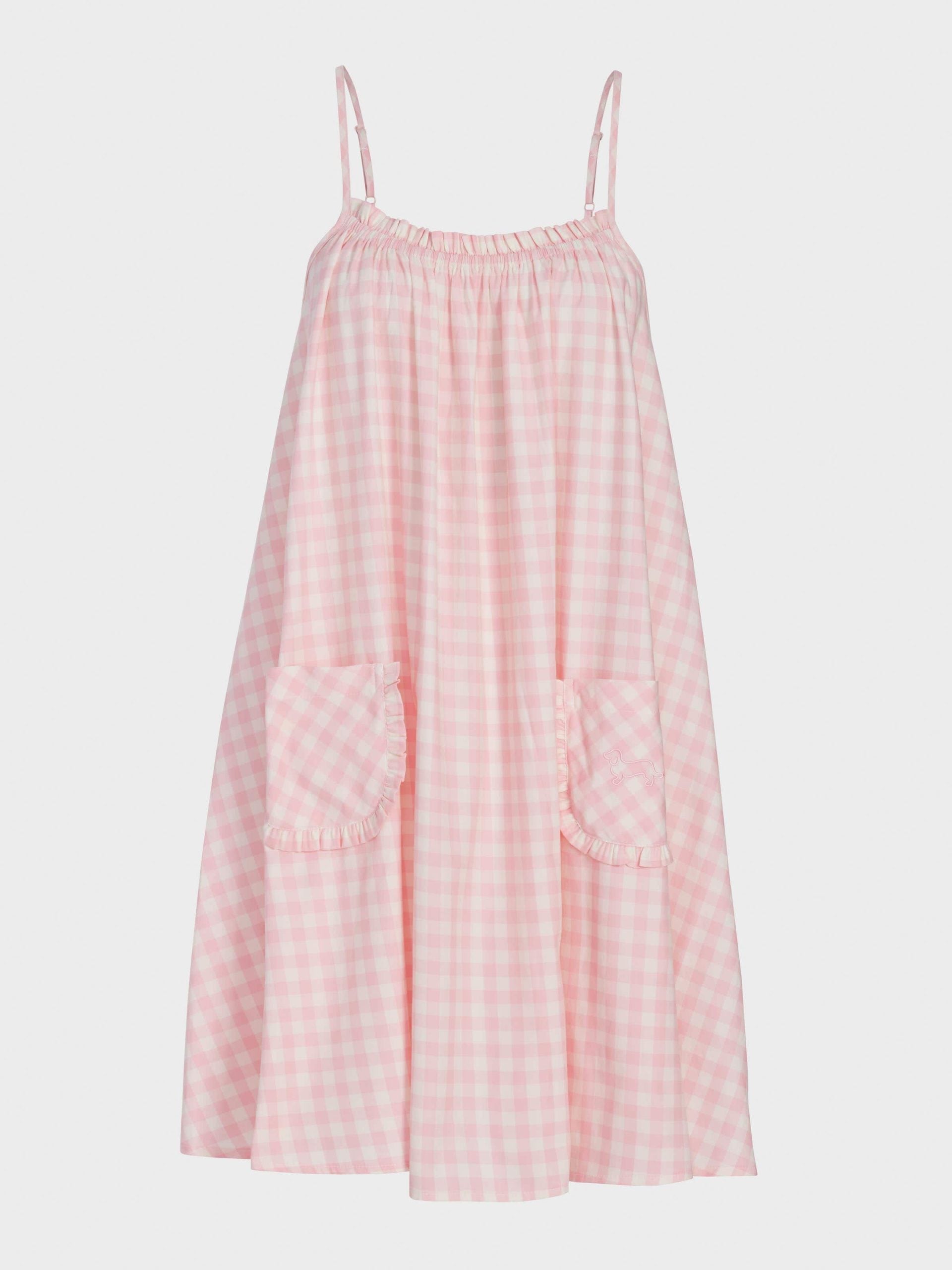 Gingham Strappy Nightie multi image 3