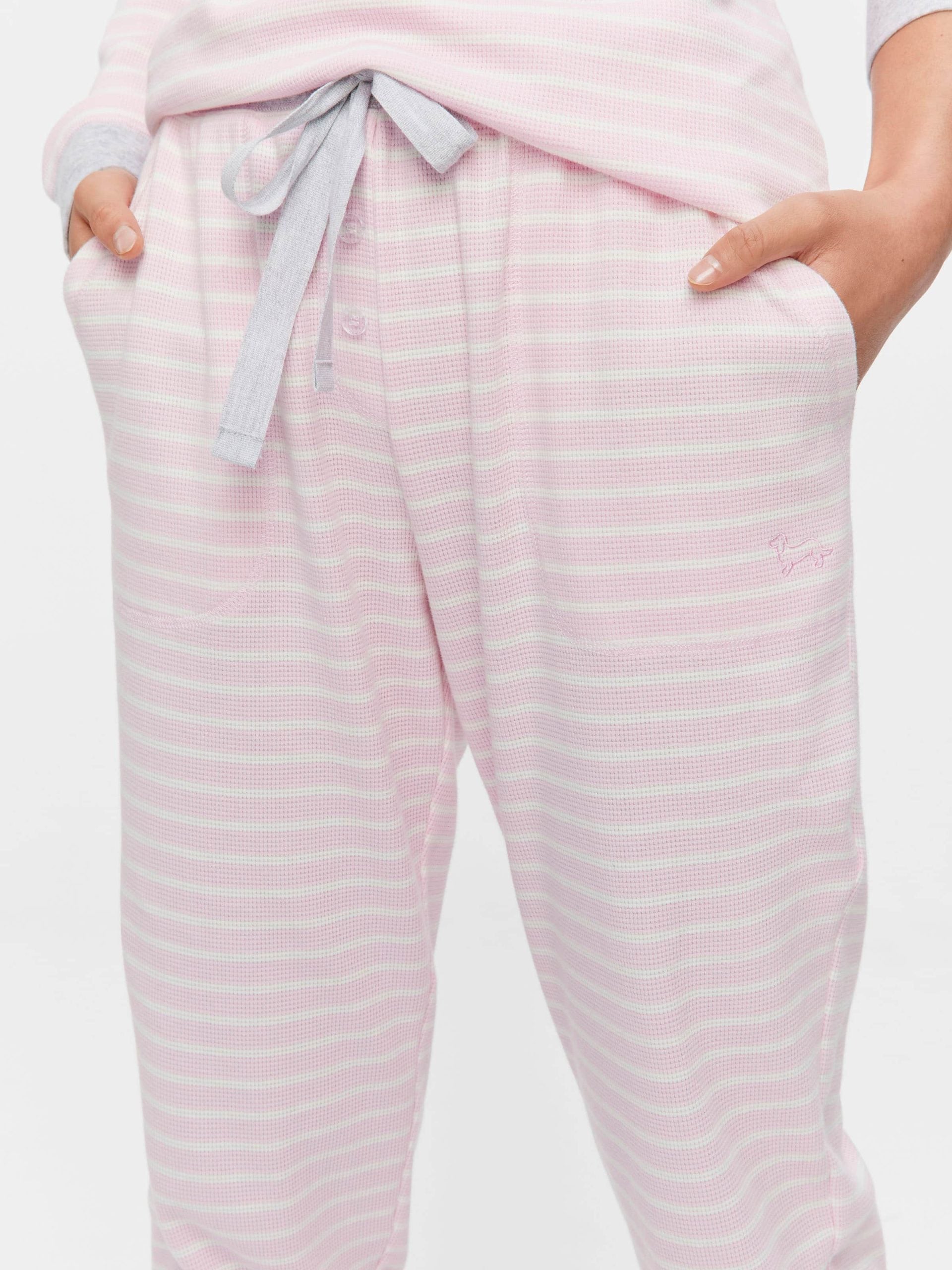 Pink Waffle Stripe Easy Pj Pant multi image 2