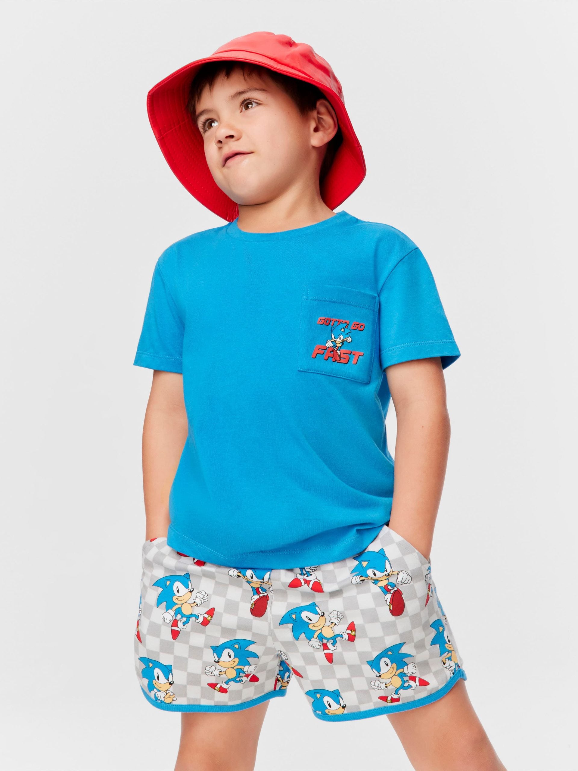 Jnr Boys Sonic Pj Set multi image 1