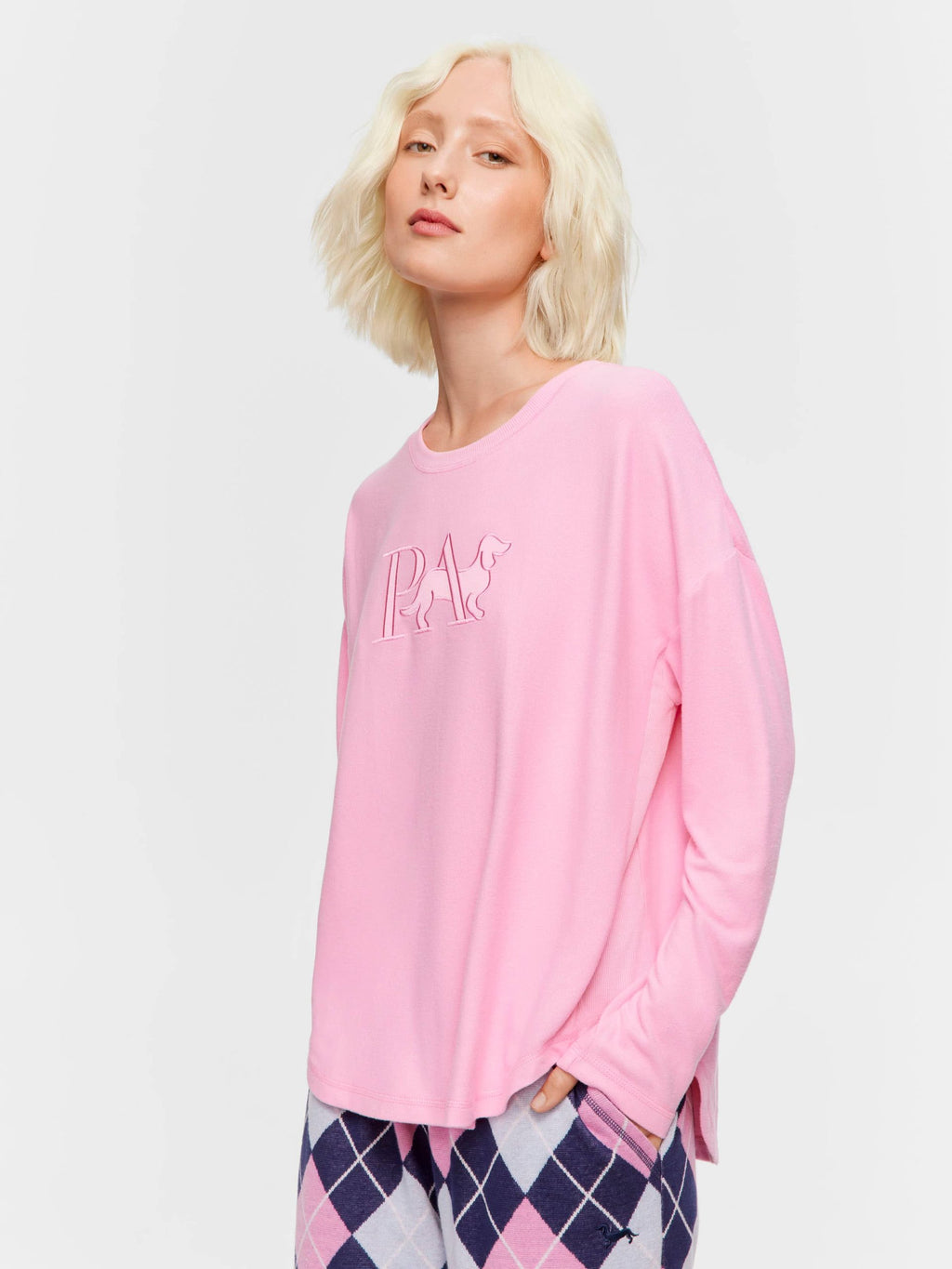 Pink Plush P.A. Logo Sweater pink image 1