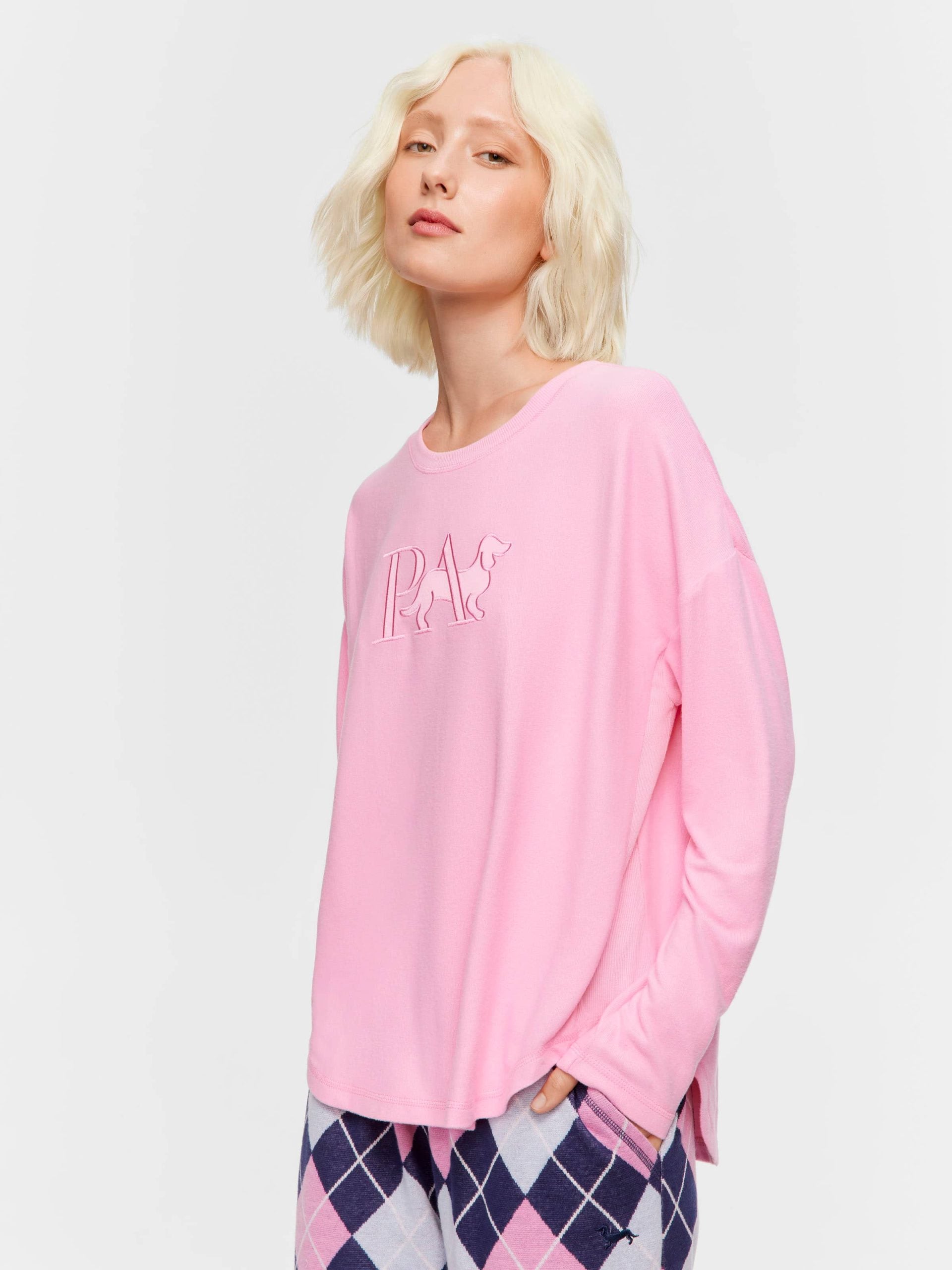 Pink Plush P.A. Logo Sweater pink image 1