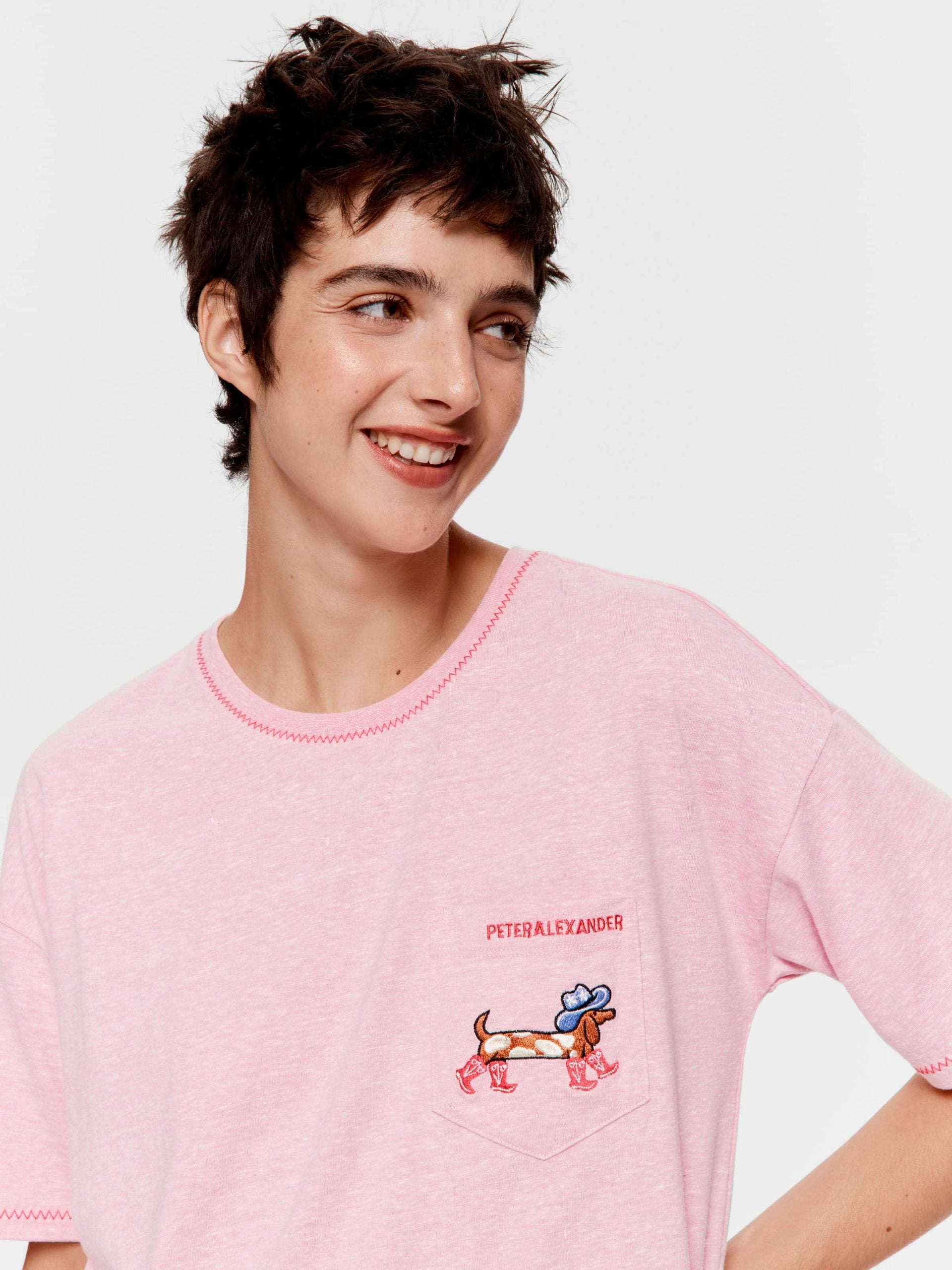 Cowdog Tee Pale Pink image 0