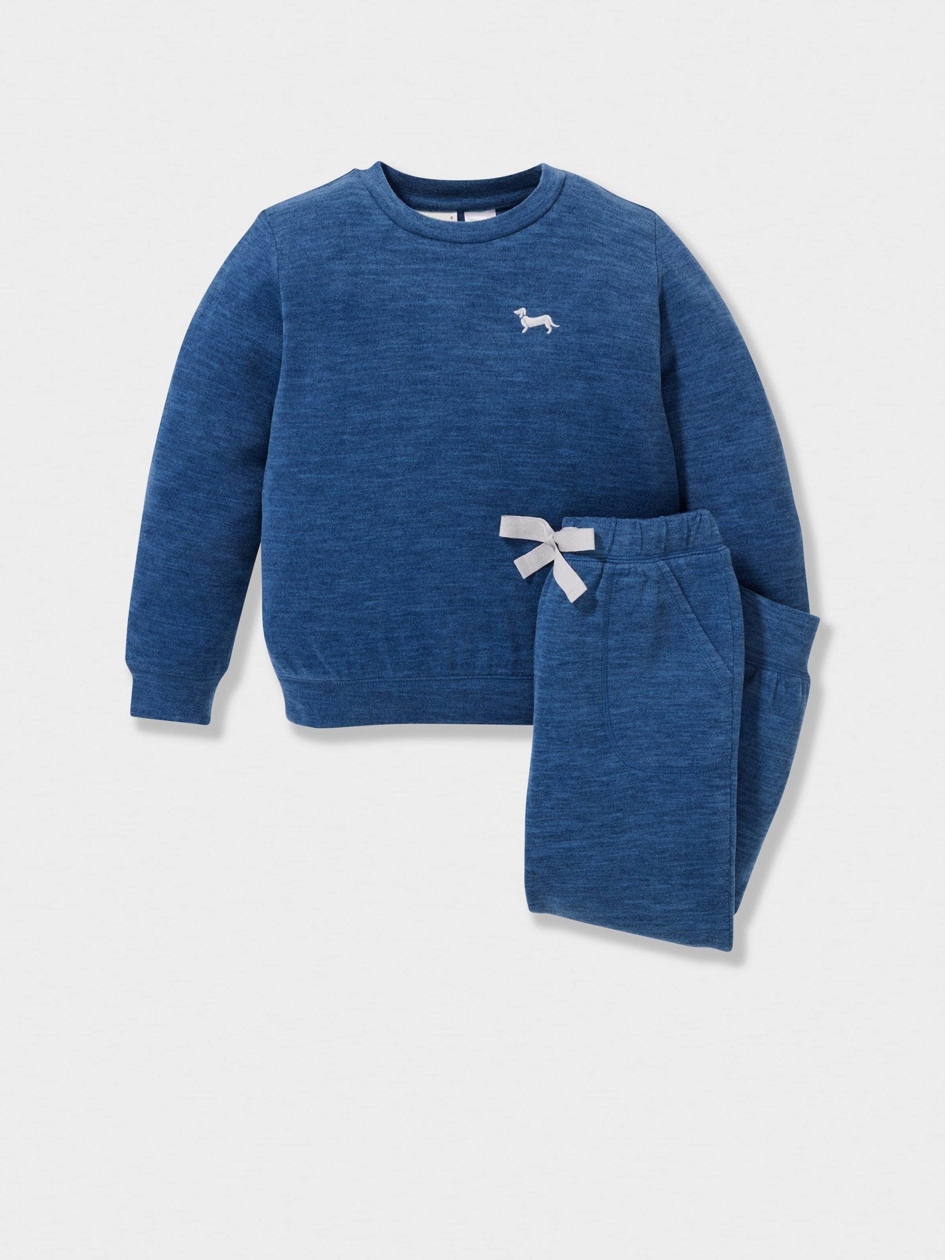 Jnr Boys Fuzzy Blue Pj Set blue image 0