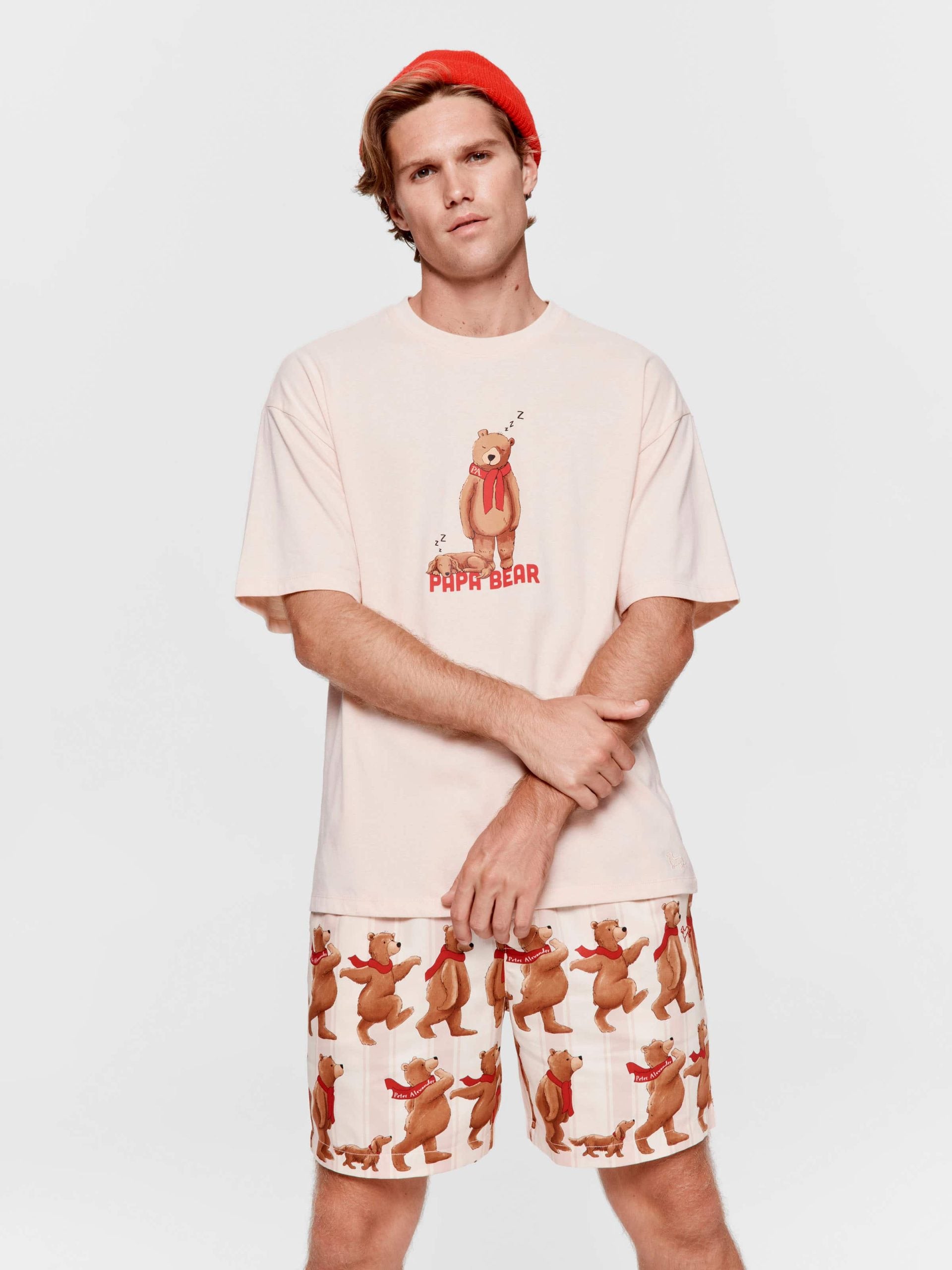 Family Papa Bear Tee oatmeal image 1