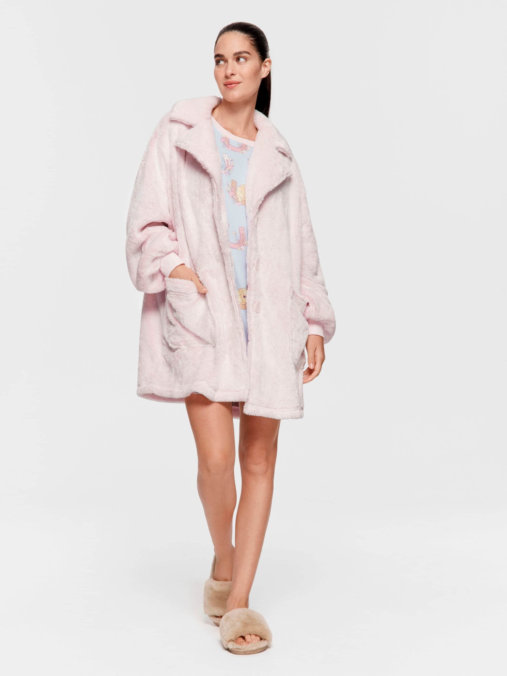 Oversized Fluffy Pink Gown Pink image 1