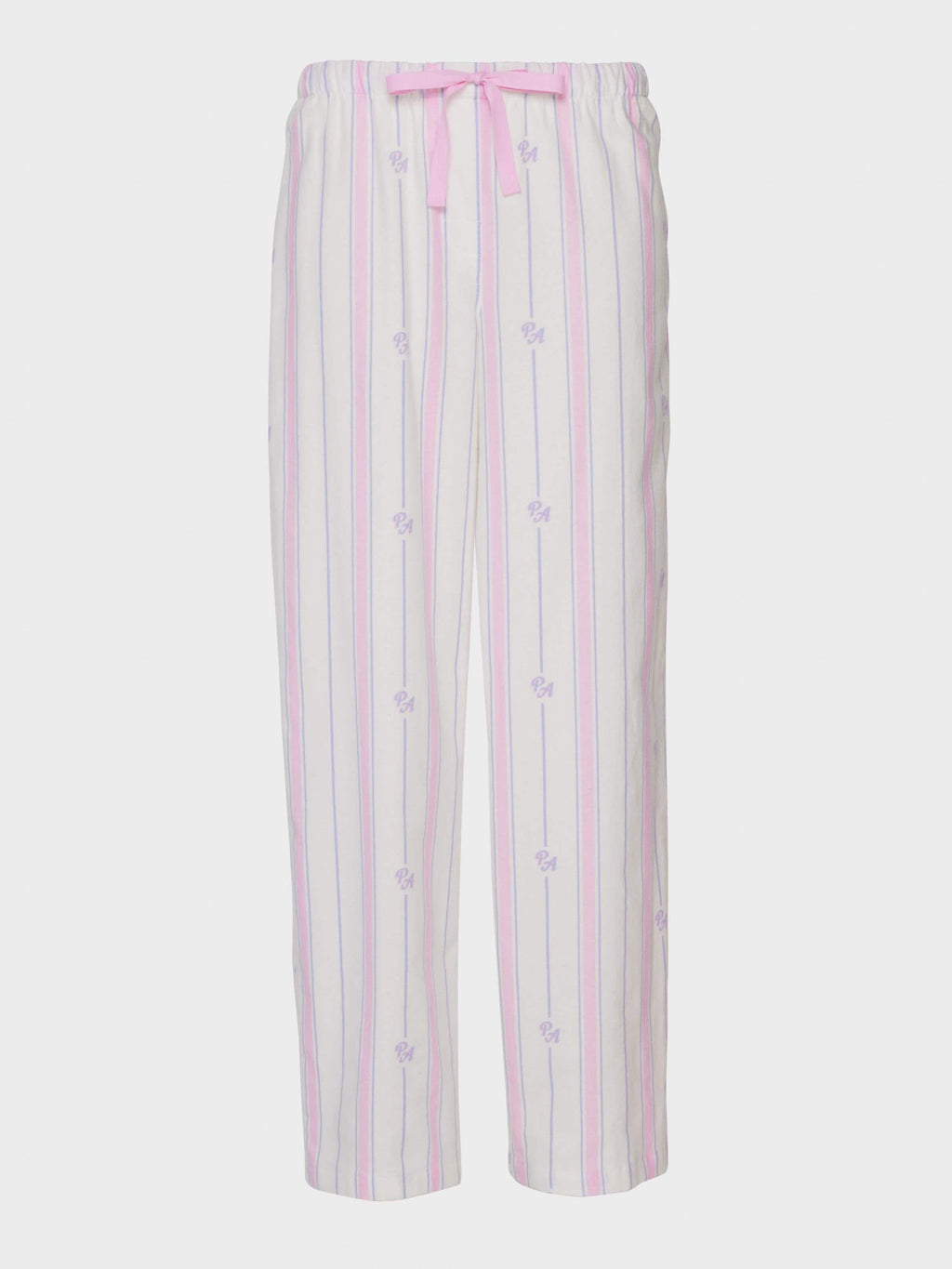 P.A. Pink & Lilac Stripe Classic Flannelette Pj Pant multi image 3