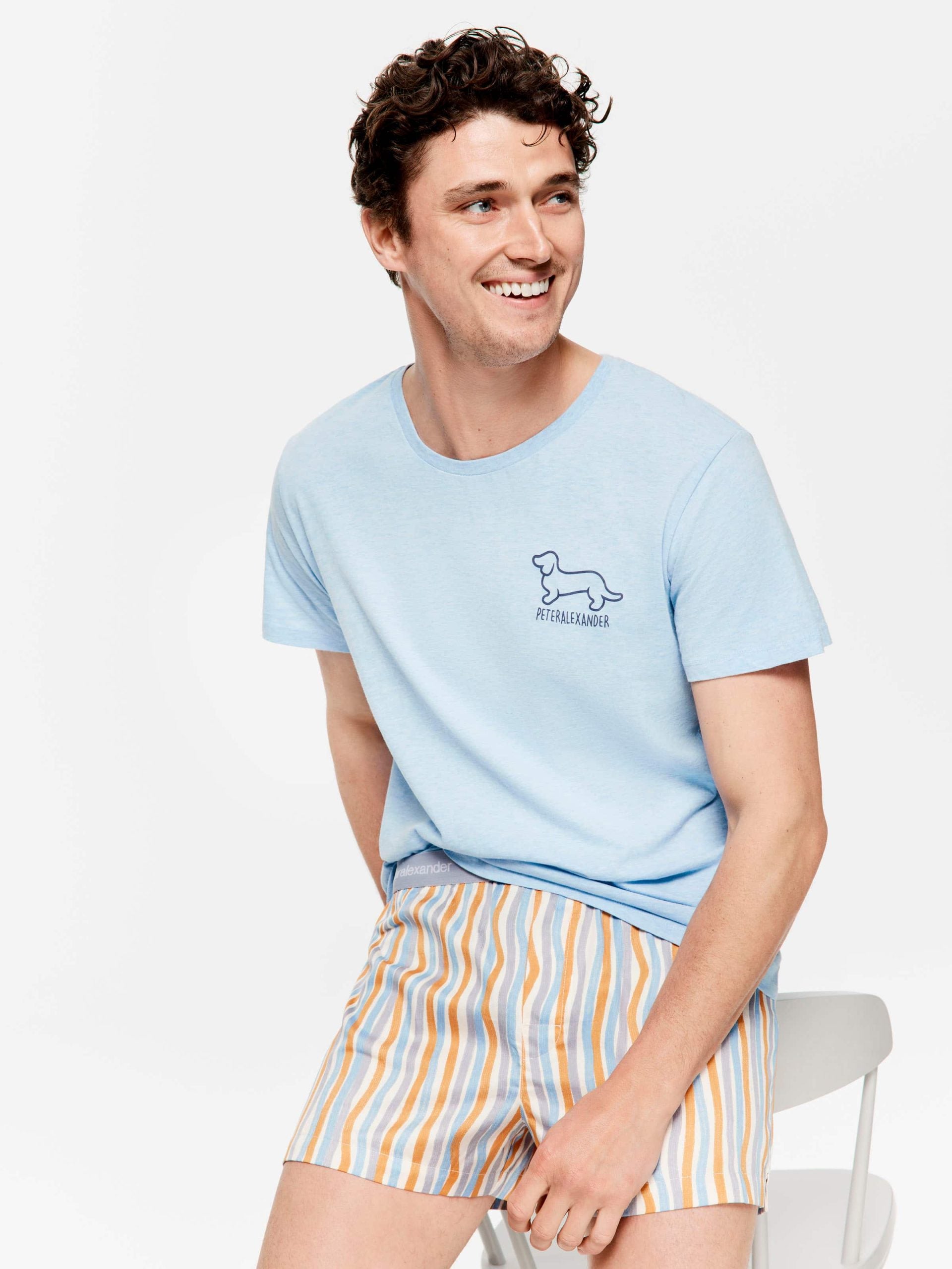 Wavy Stripe Boxer Short multi image 0