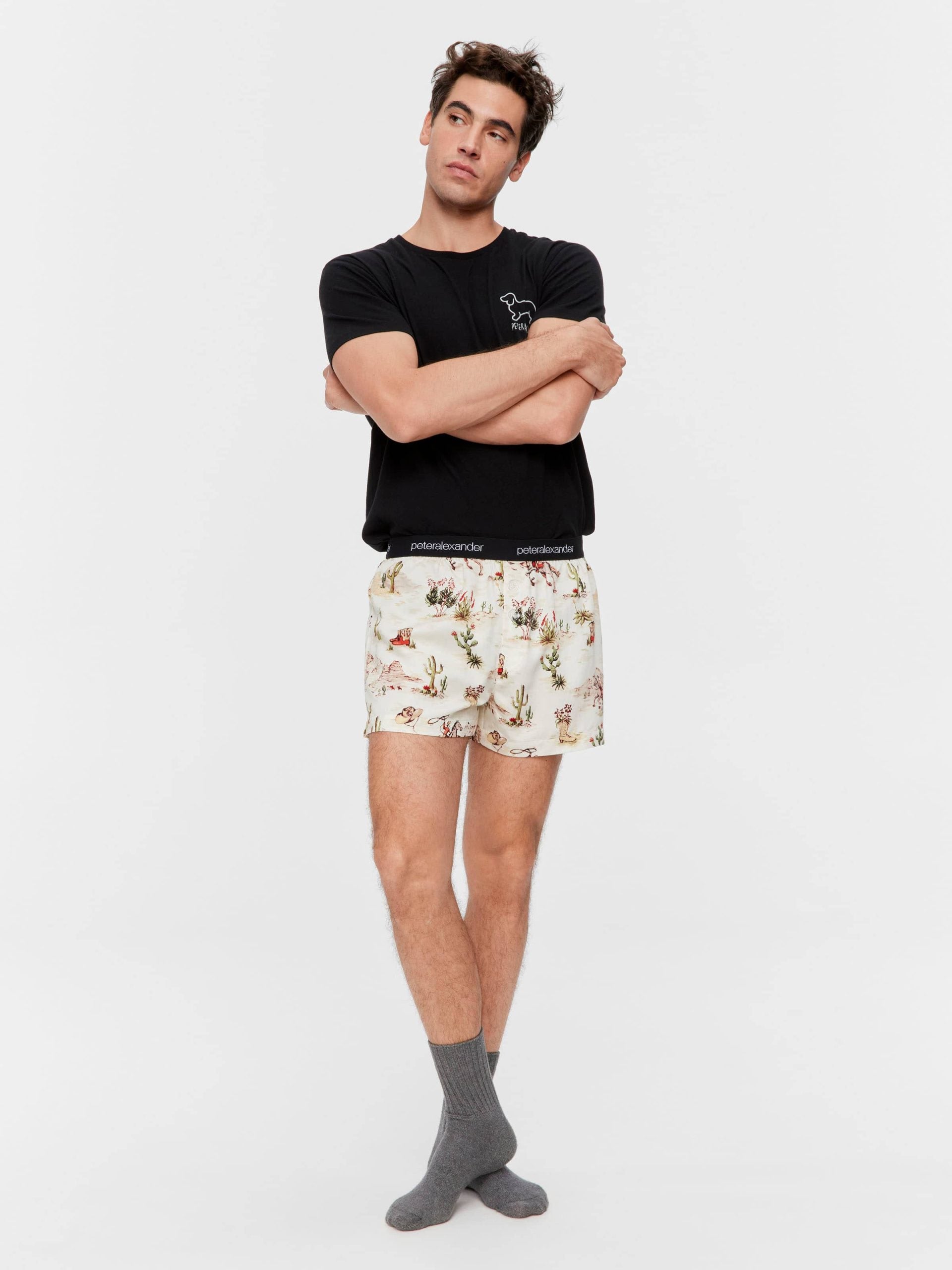 Old Western Boxer Short Multi image 1