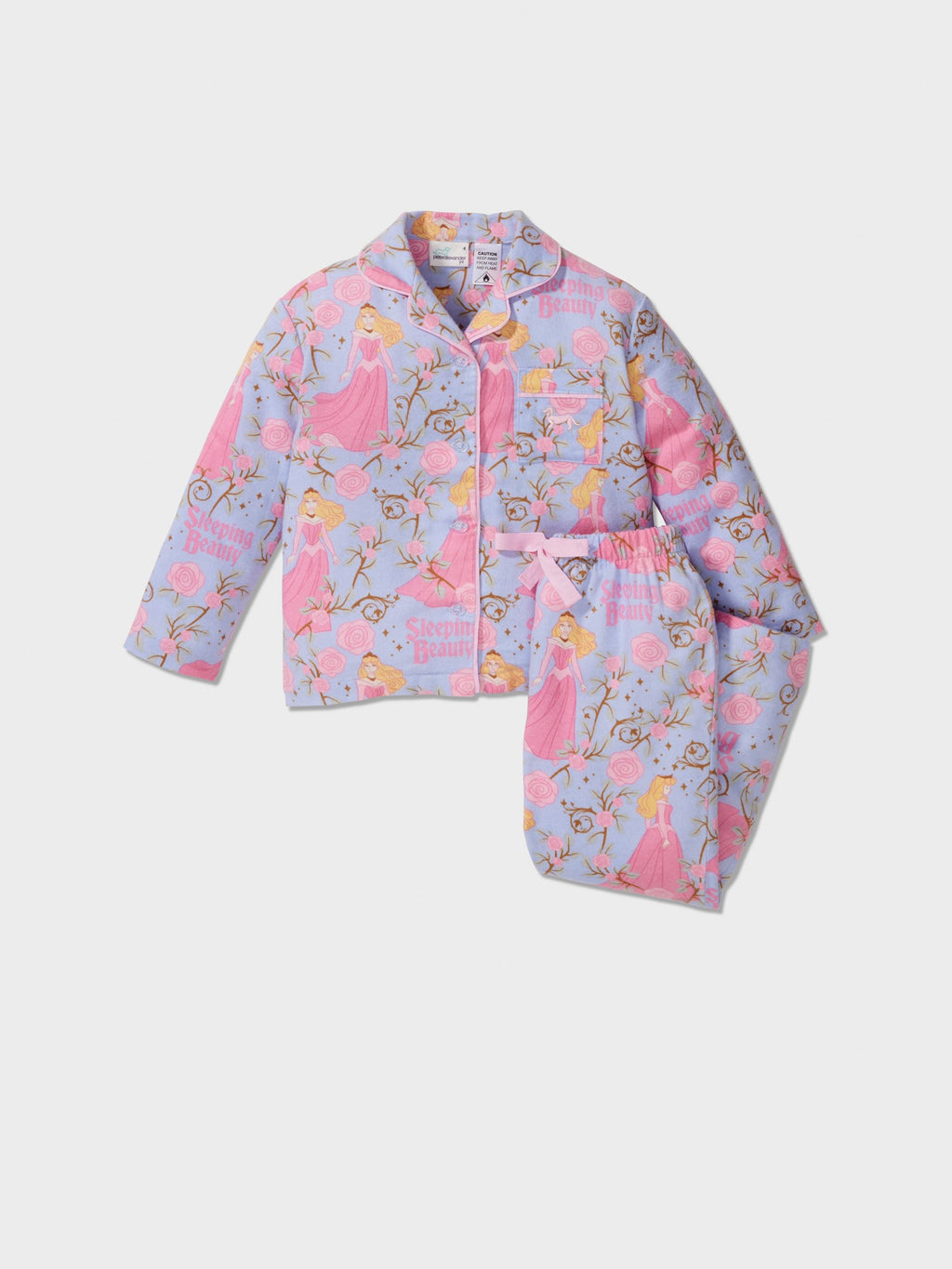 Jnr Girls Sleeping Beauty Long Classic Pj Set Multi image 0