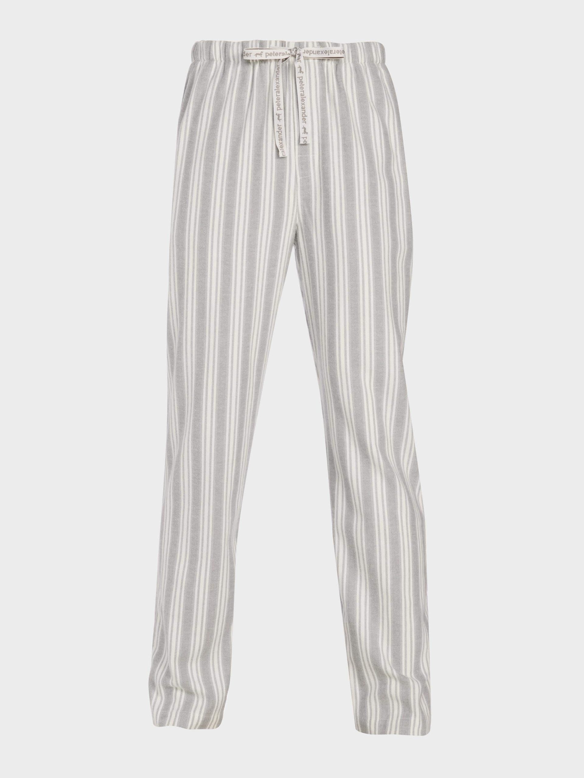 Grey Stripe Flannelette Pj Pant multi image 3