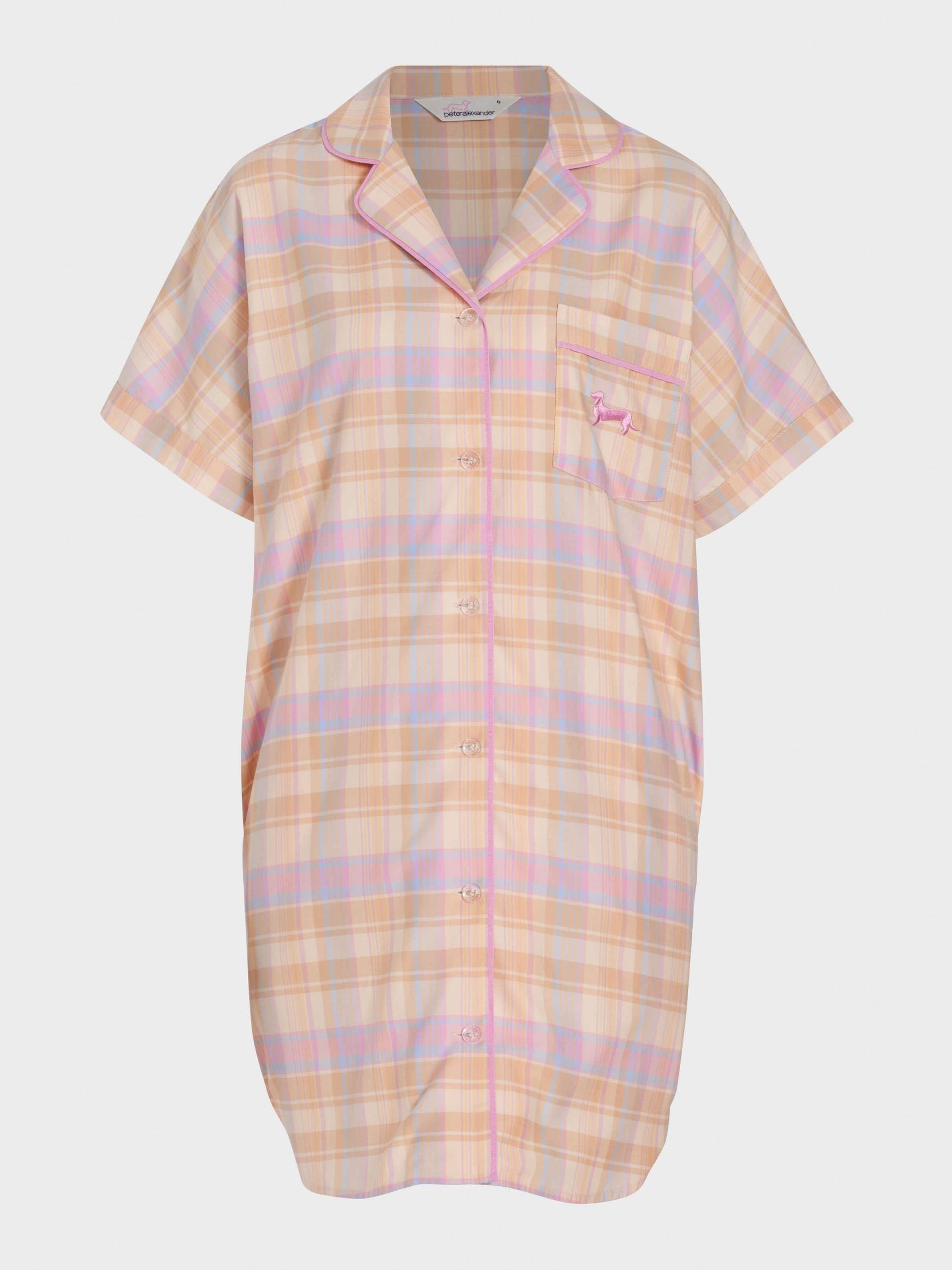 Toffee Check Nightshirt multi image 3