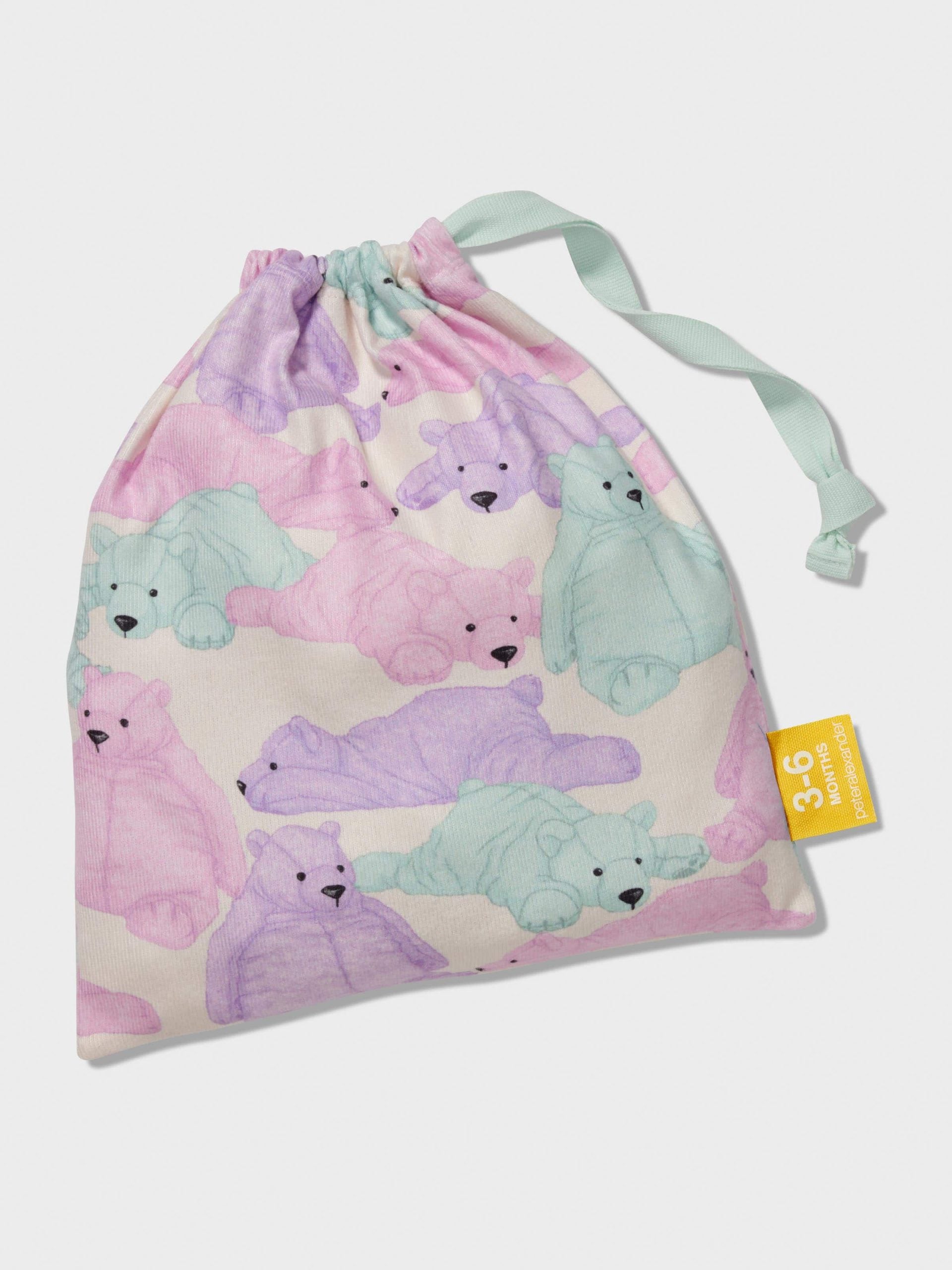 Baby Pastel Bears Long Pj Set multi image 3