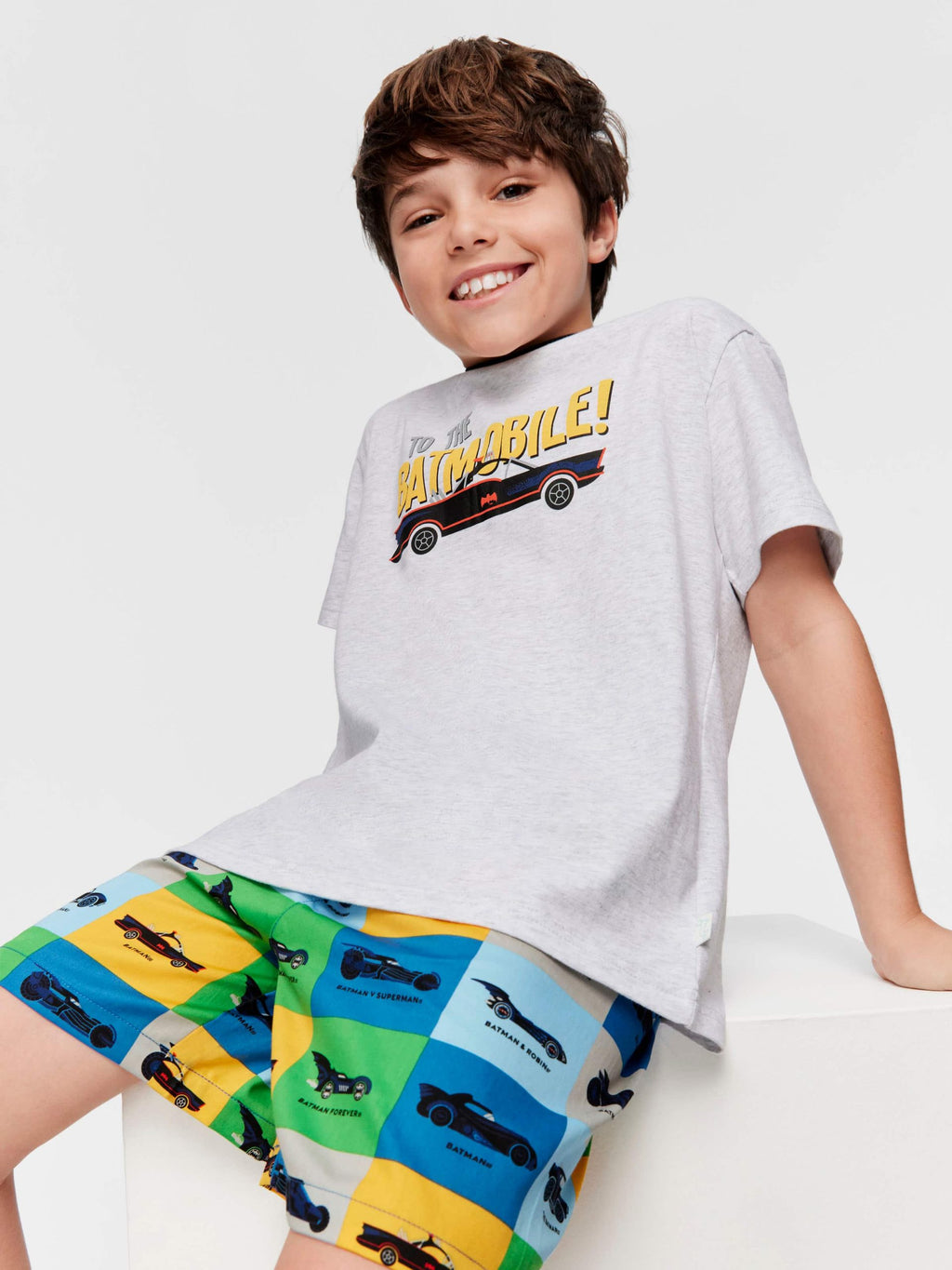 Boys Batmobile Short Pj Set multi image 0