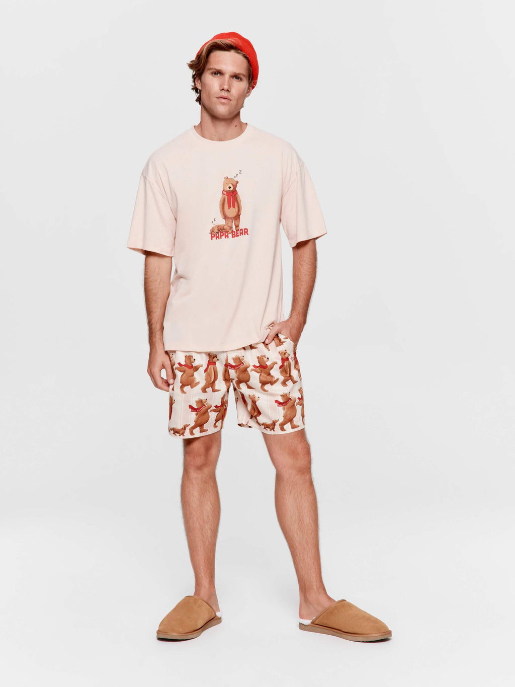 Family Papa Bear Tee oatmeal image 2