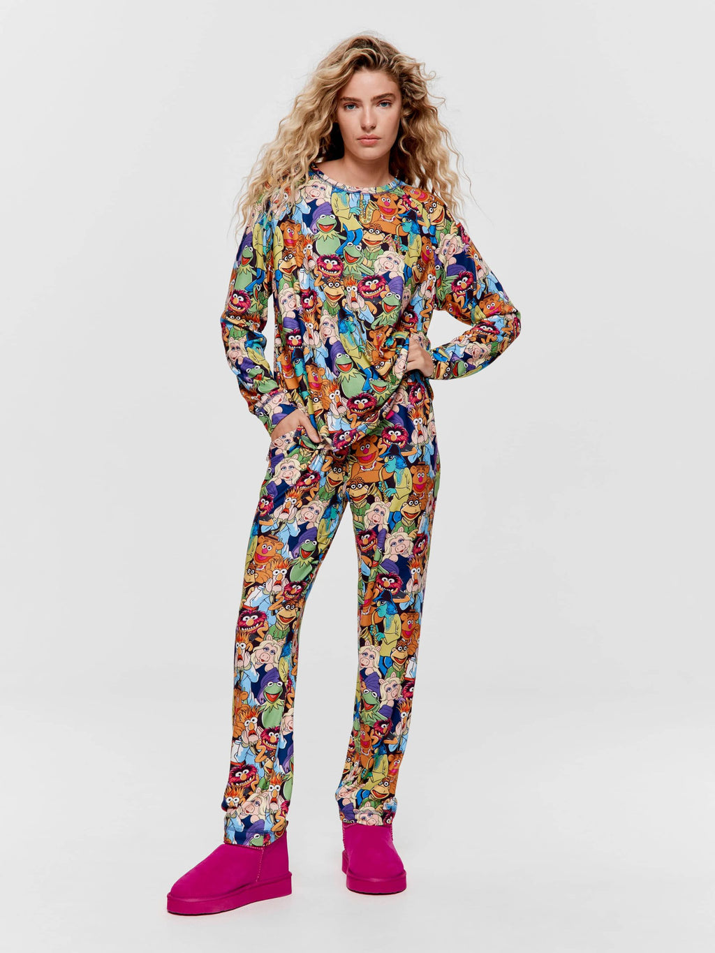 The Muppets Plush Long Pj Set multi image 2