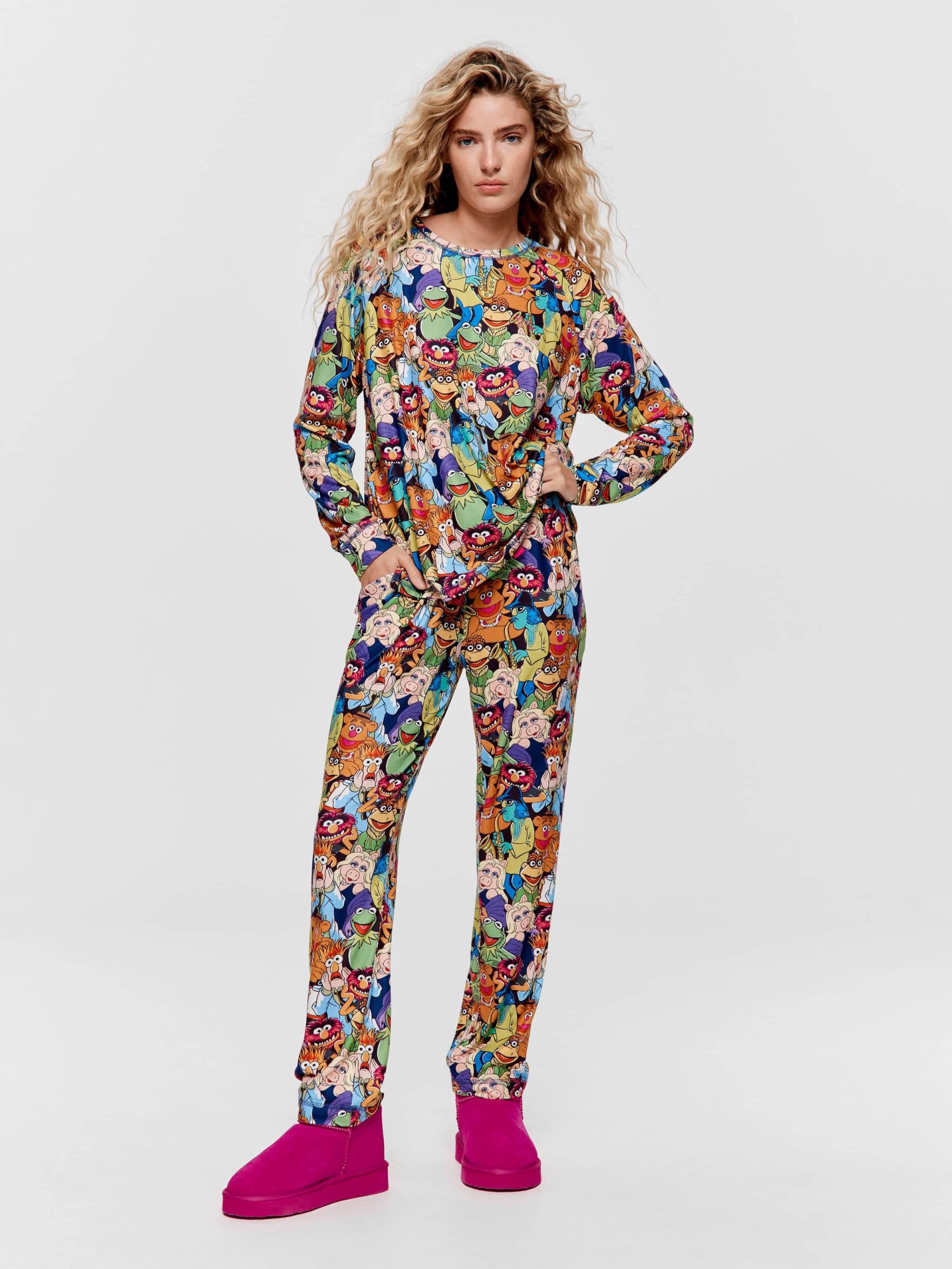 The Muppets Plush Long Pj Set multi image 2