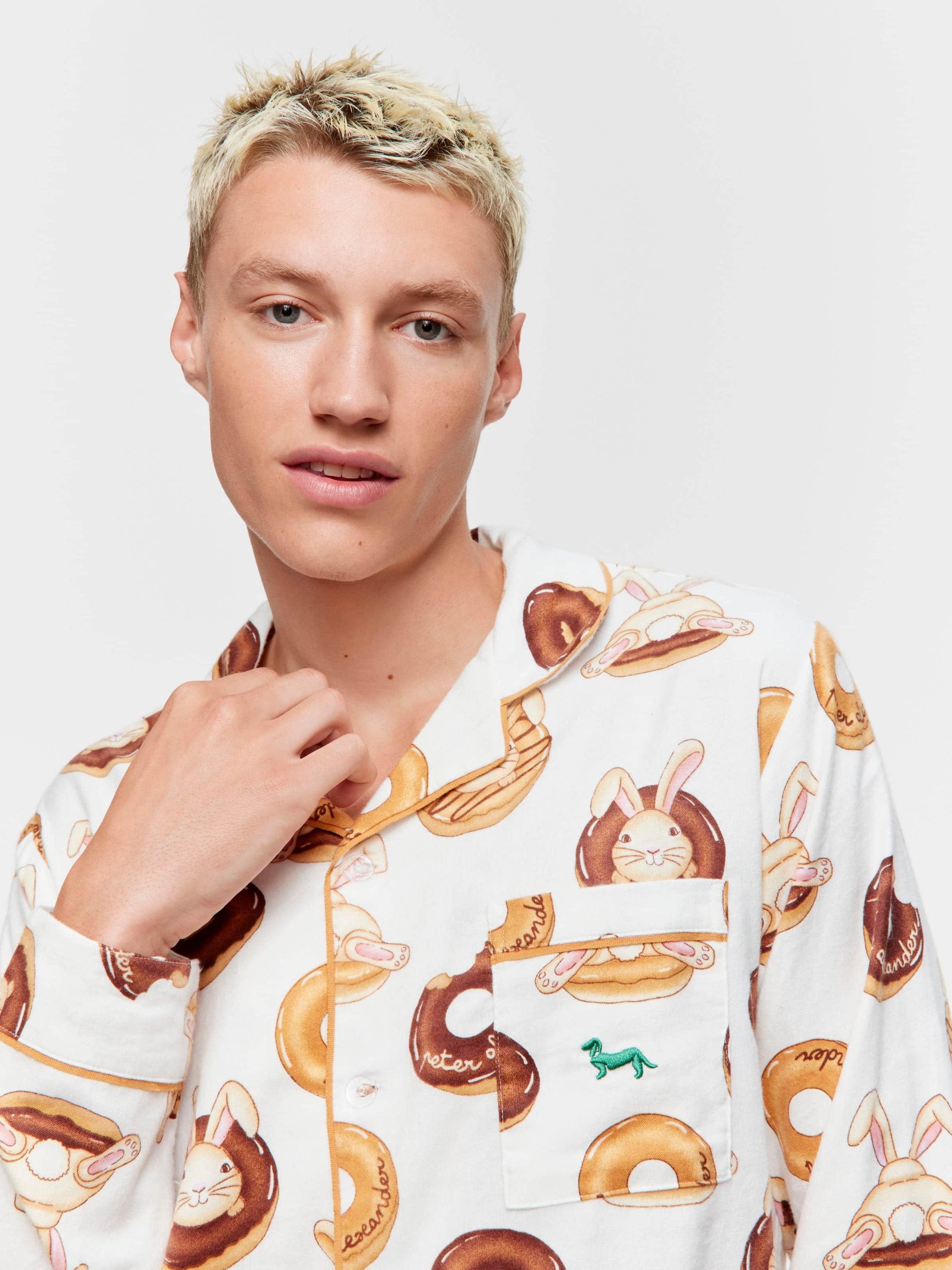 Krispy Kreme Bunnies Bamboo Flannelette Long Sleeve Pj Set multi image 3