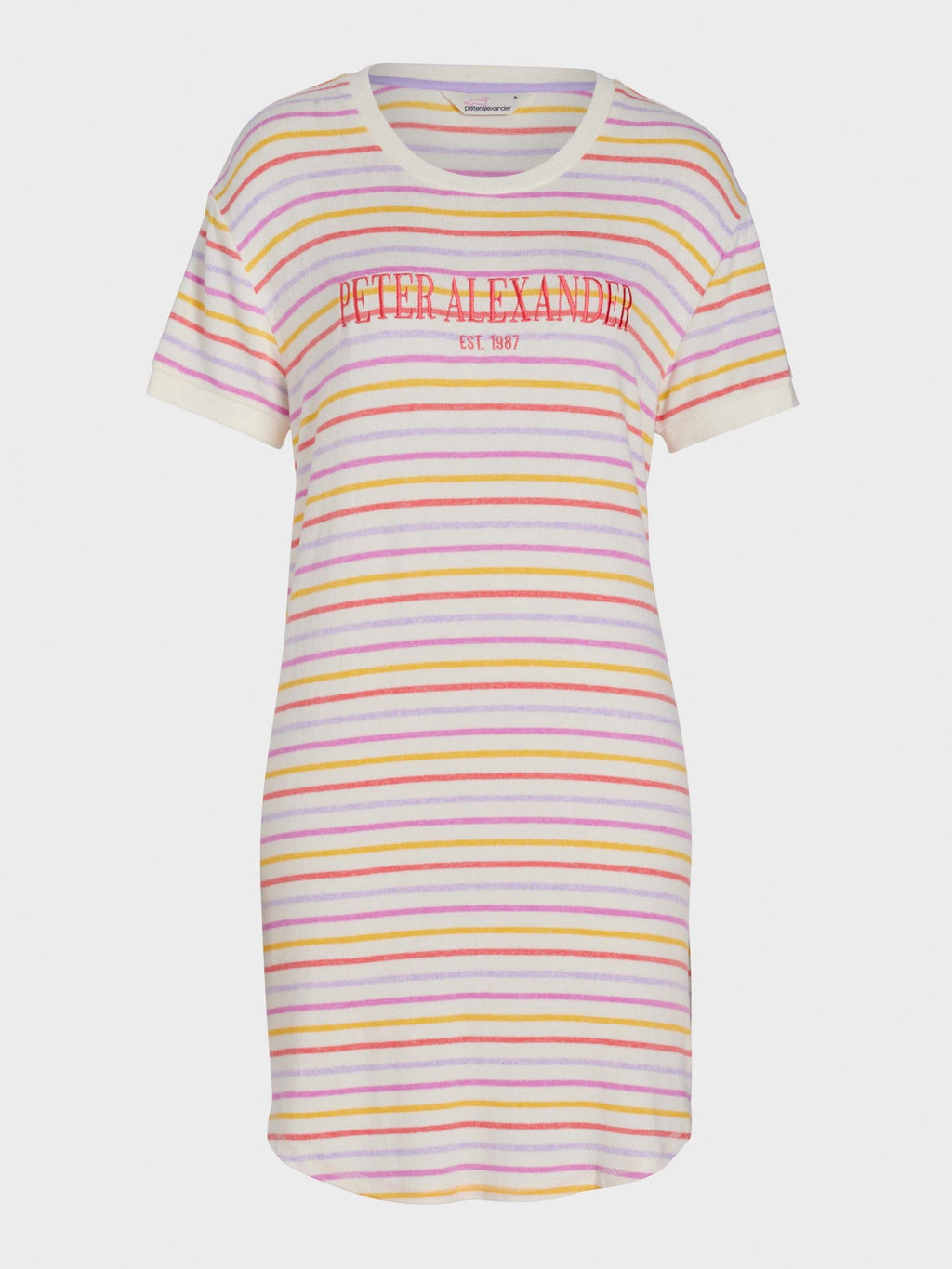Fuzzy Colourful Stripe Sleep Tee multi image 3