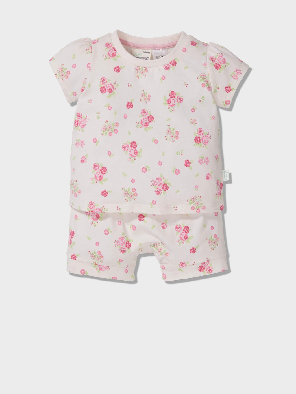 Baby Floral Print Pj Set pink image 0