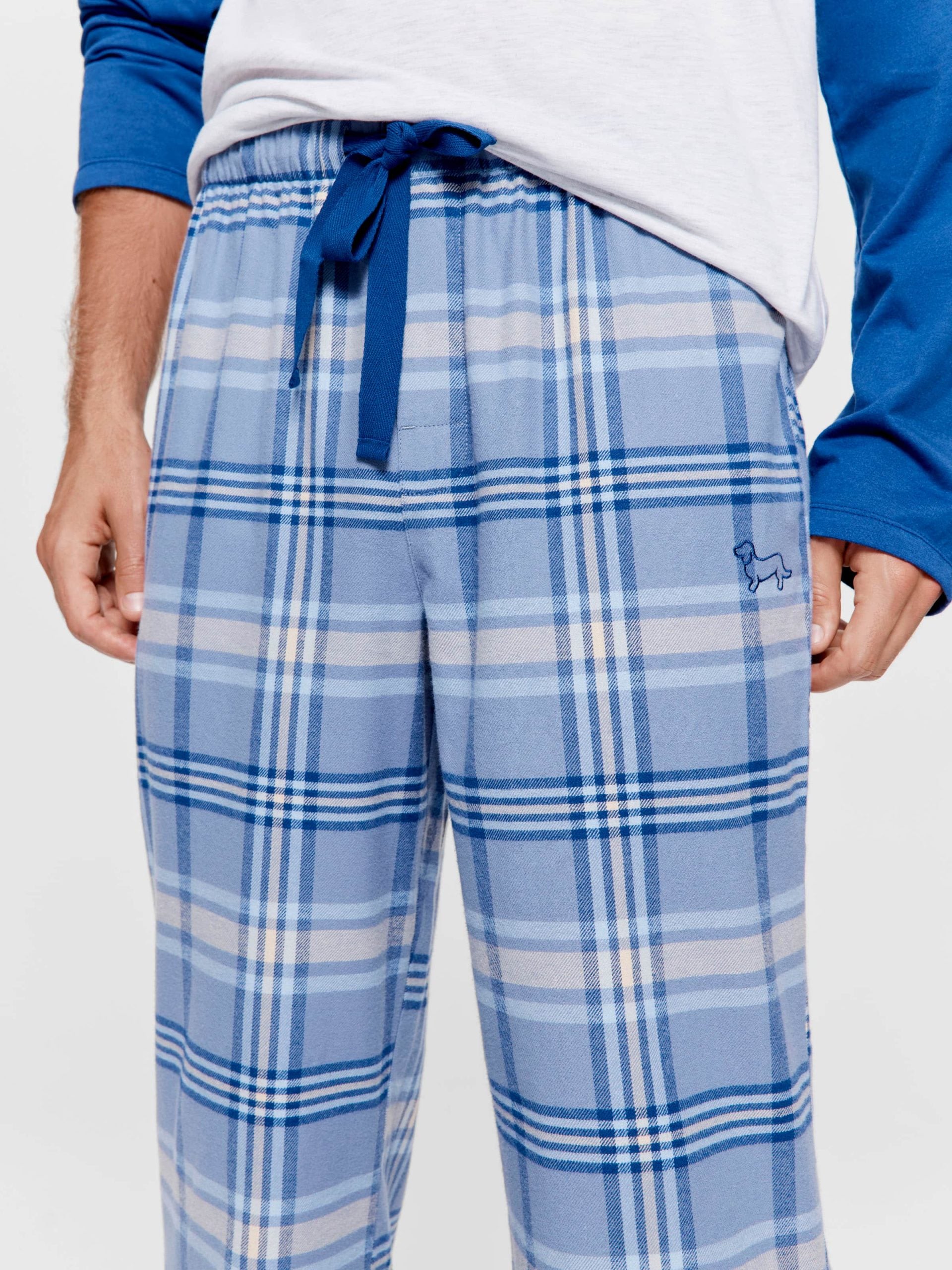 Blue Check Pj Pant multi image 1