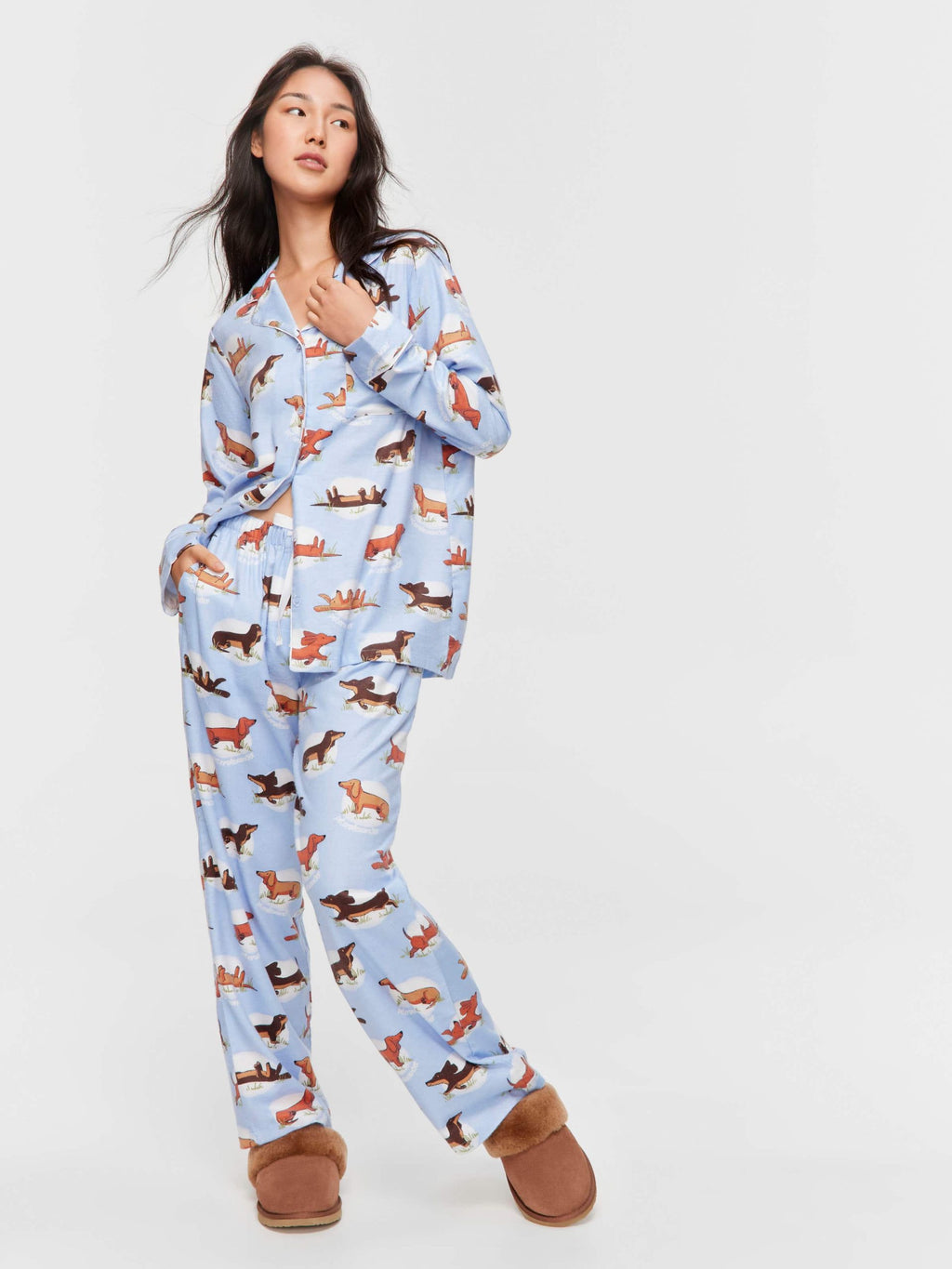 Penny Spot Bamboo Flannelette Long Pj Set Multi image 1