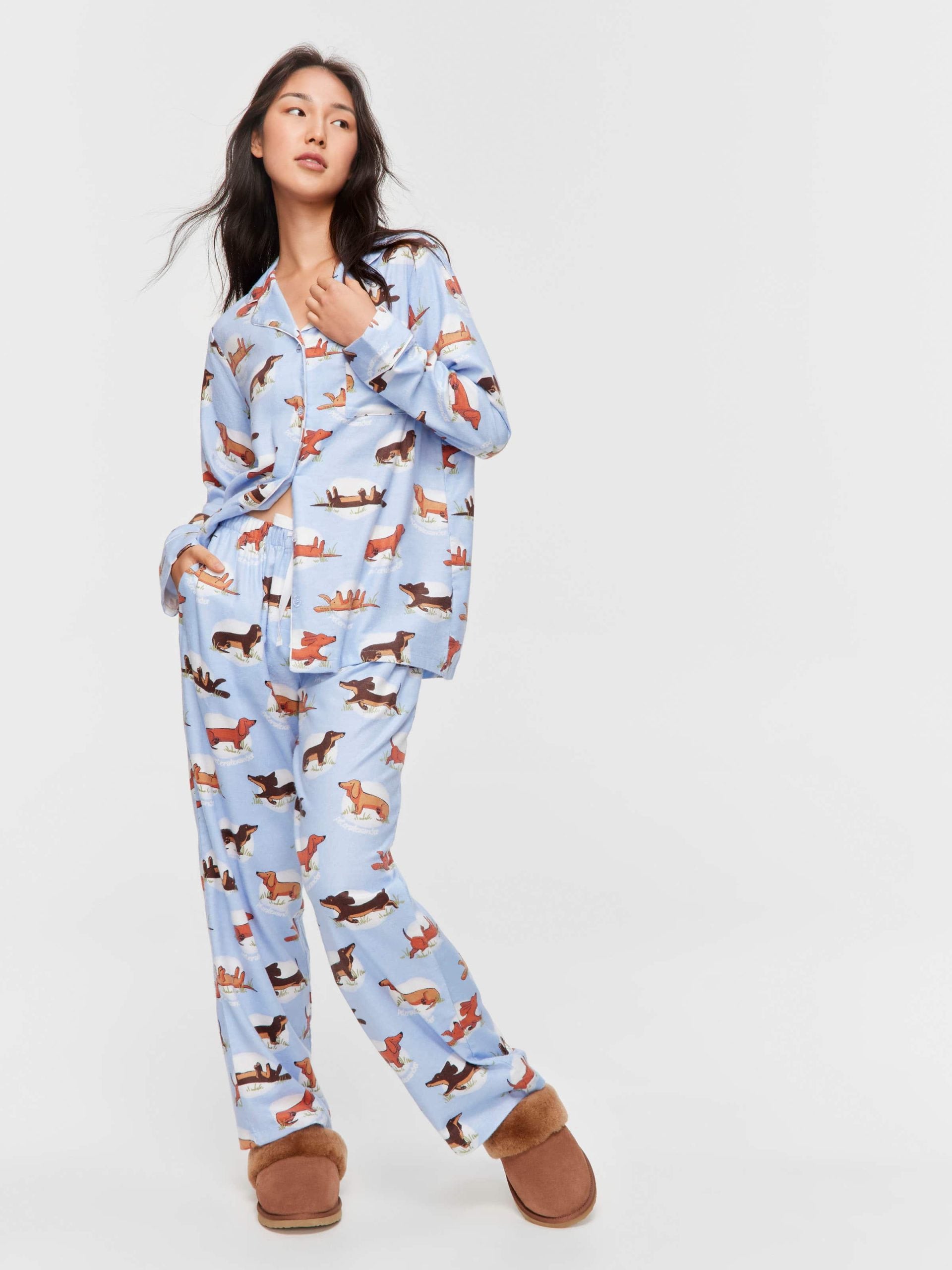 Penny Spot Bamboo Flannelette Long Pj Set Multi image 1