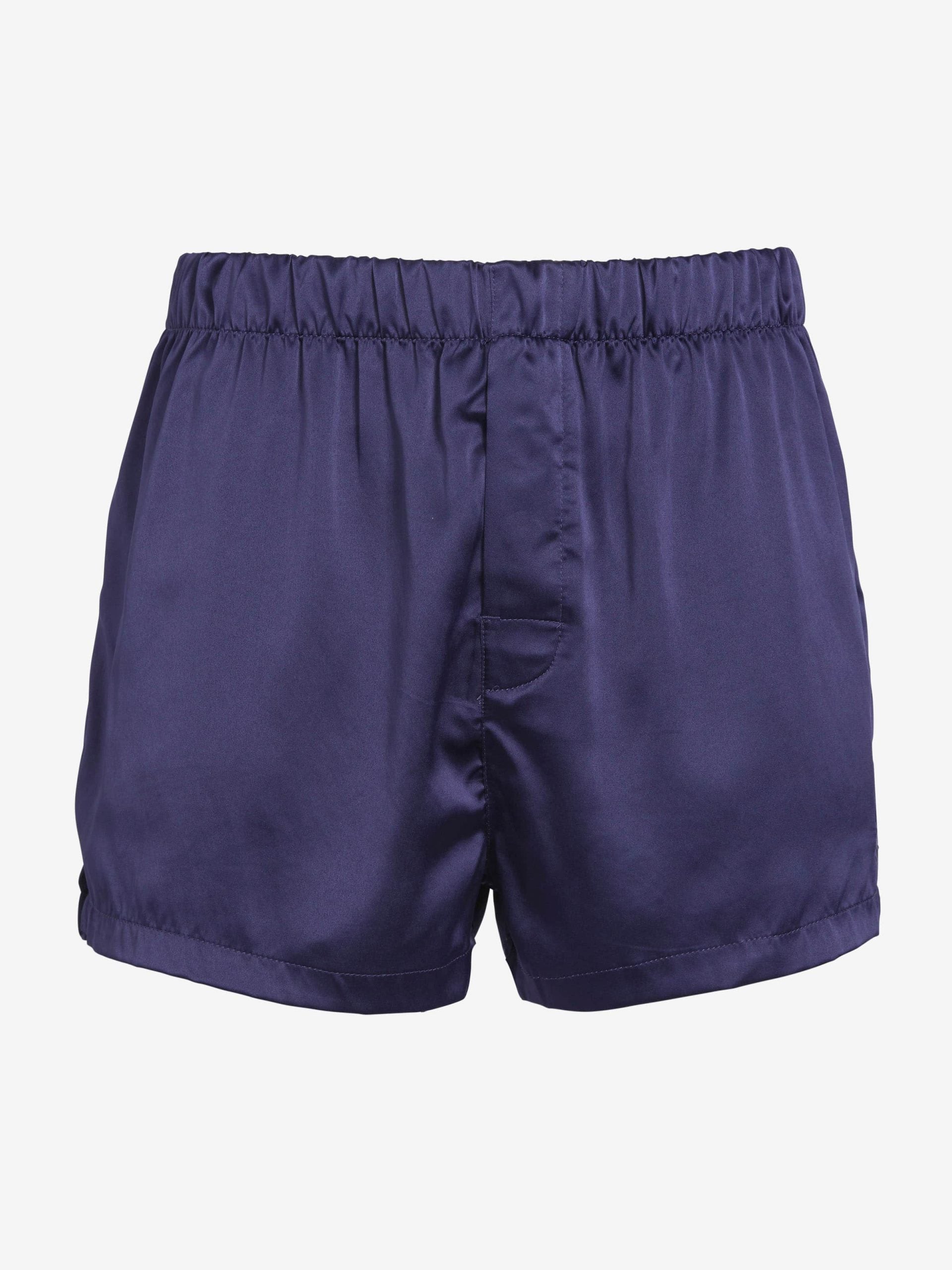 Navy Satin Boxer Short navy image 3